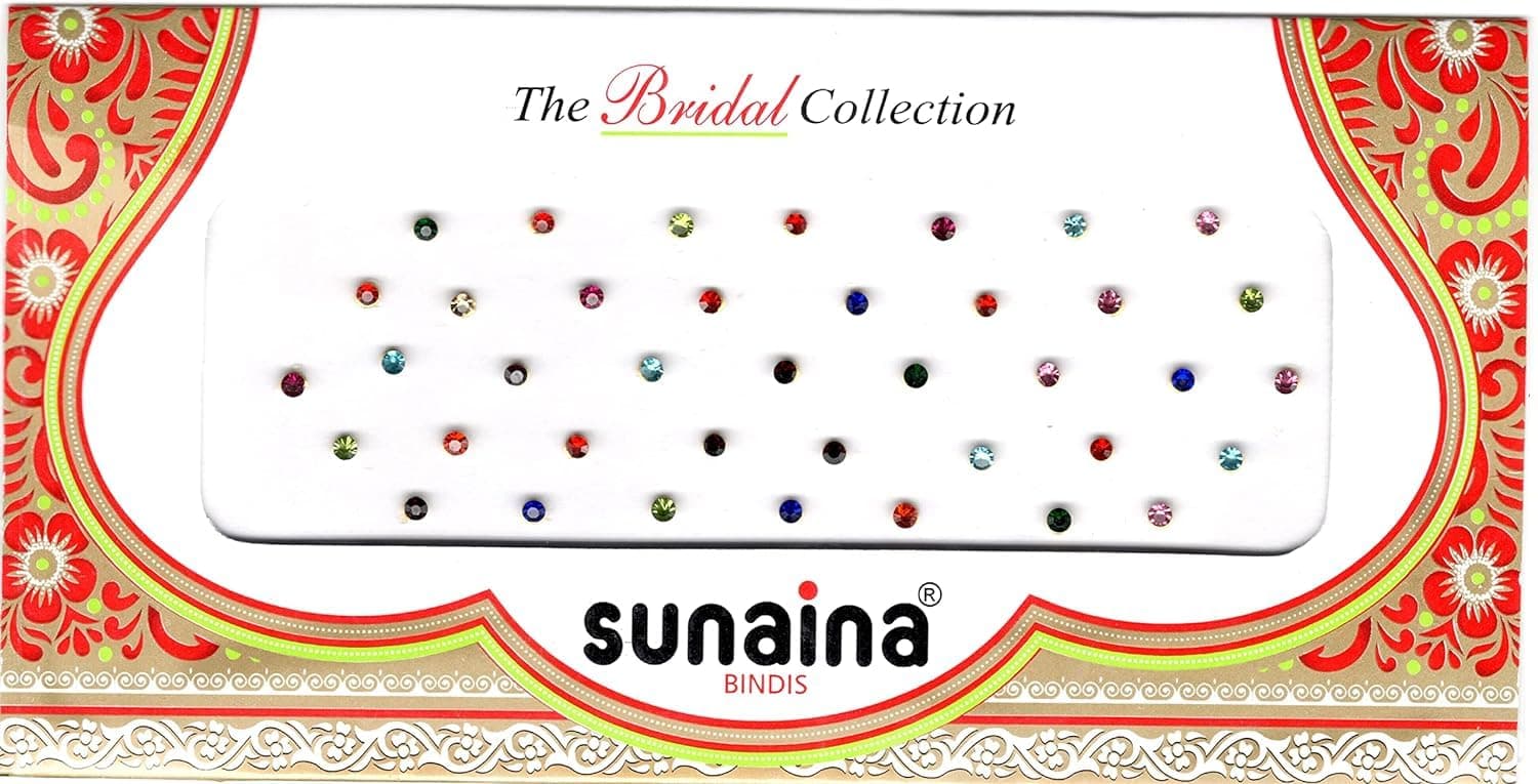 SANKALP CREATION Traditional Bridal Multicolor Stone Bindi For women