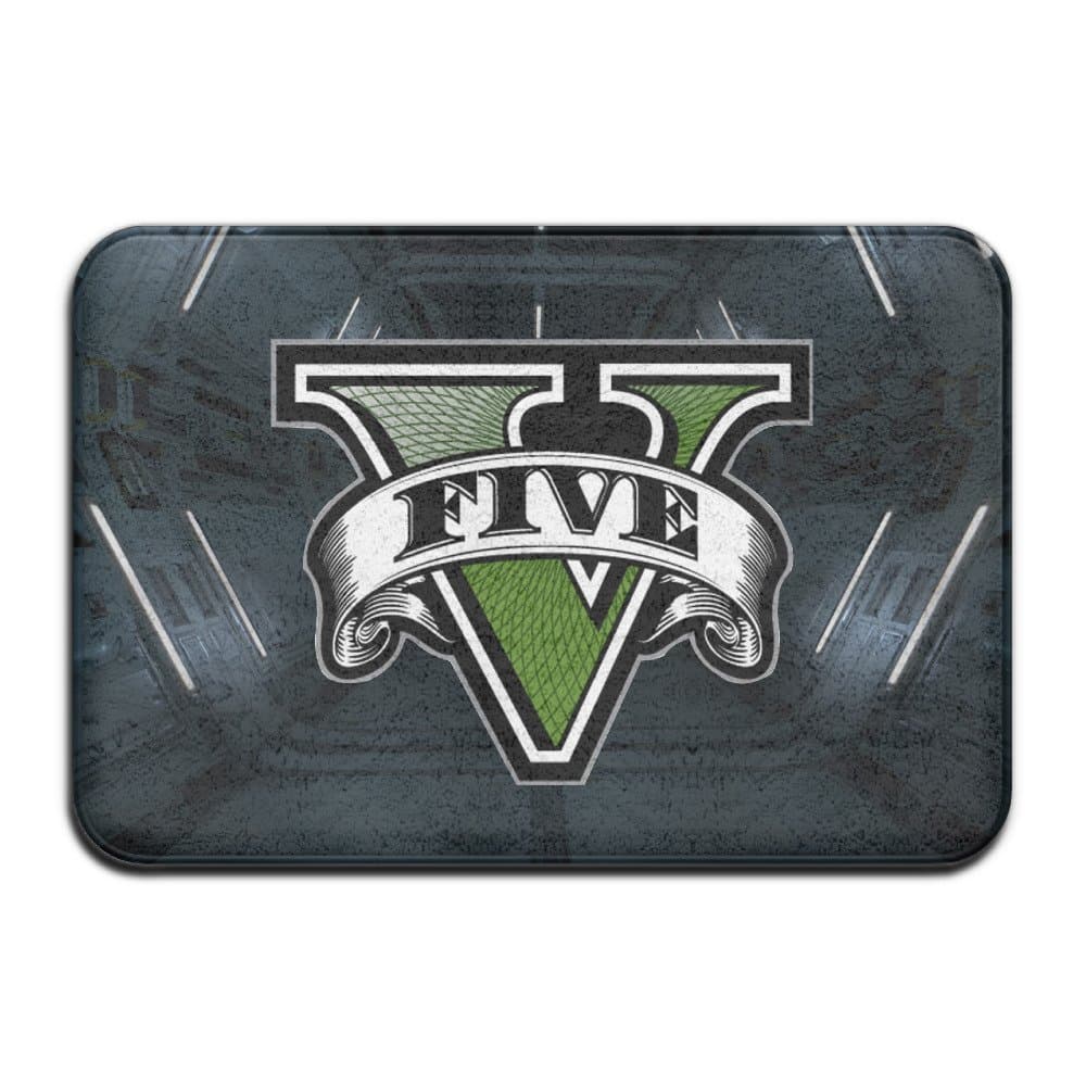 GTA Five Logo Non-slip House Garden Gate Carpet Door Mat Floor Pads