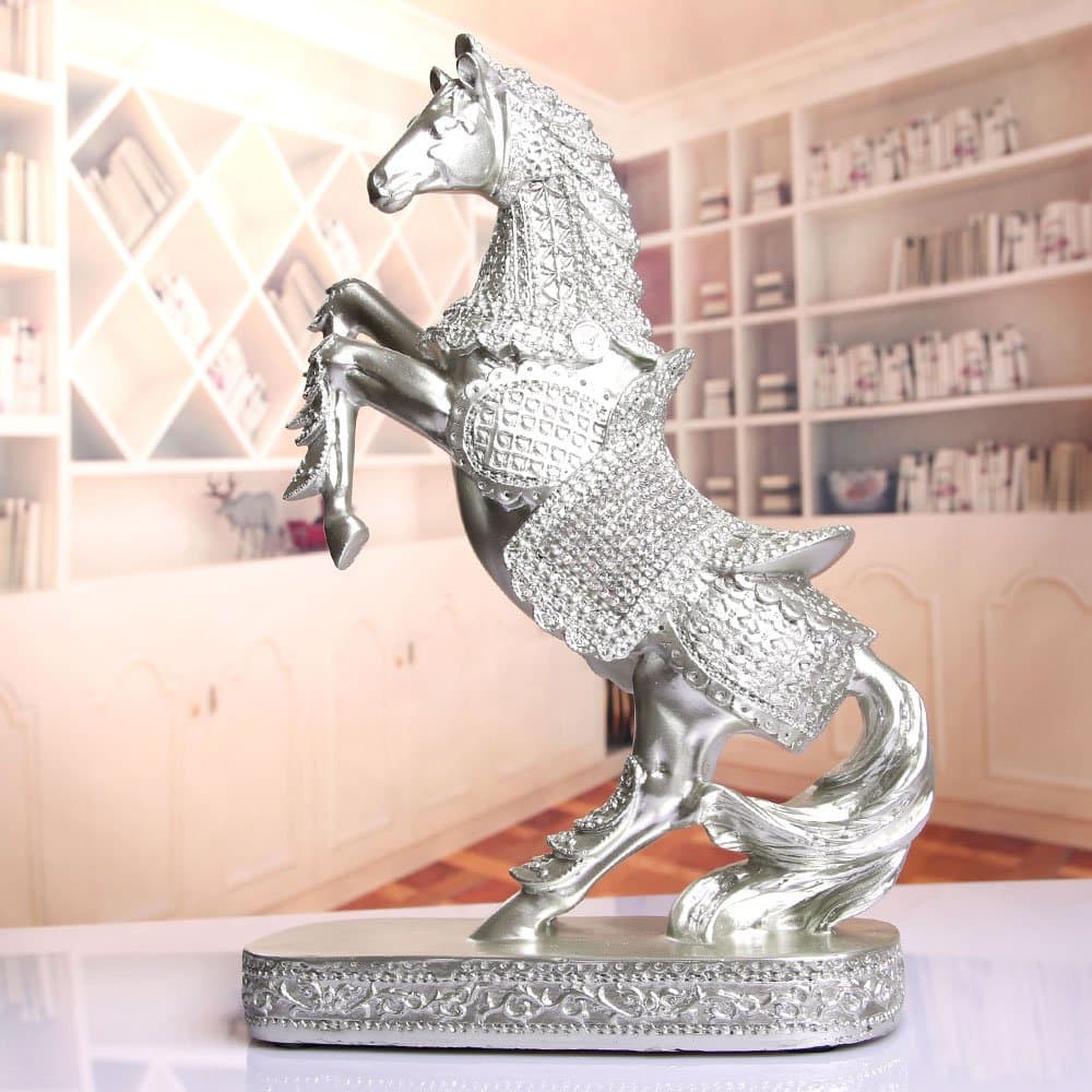 LongGu European Style Decoration Resin Animal Horse Study The Living Room Office Decoration Decoration Home Furnishing E