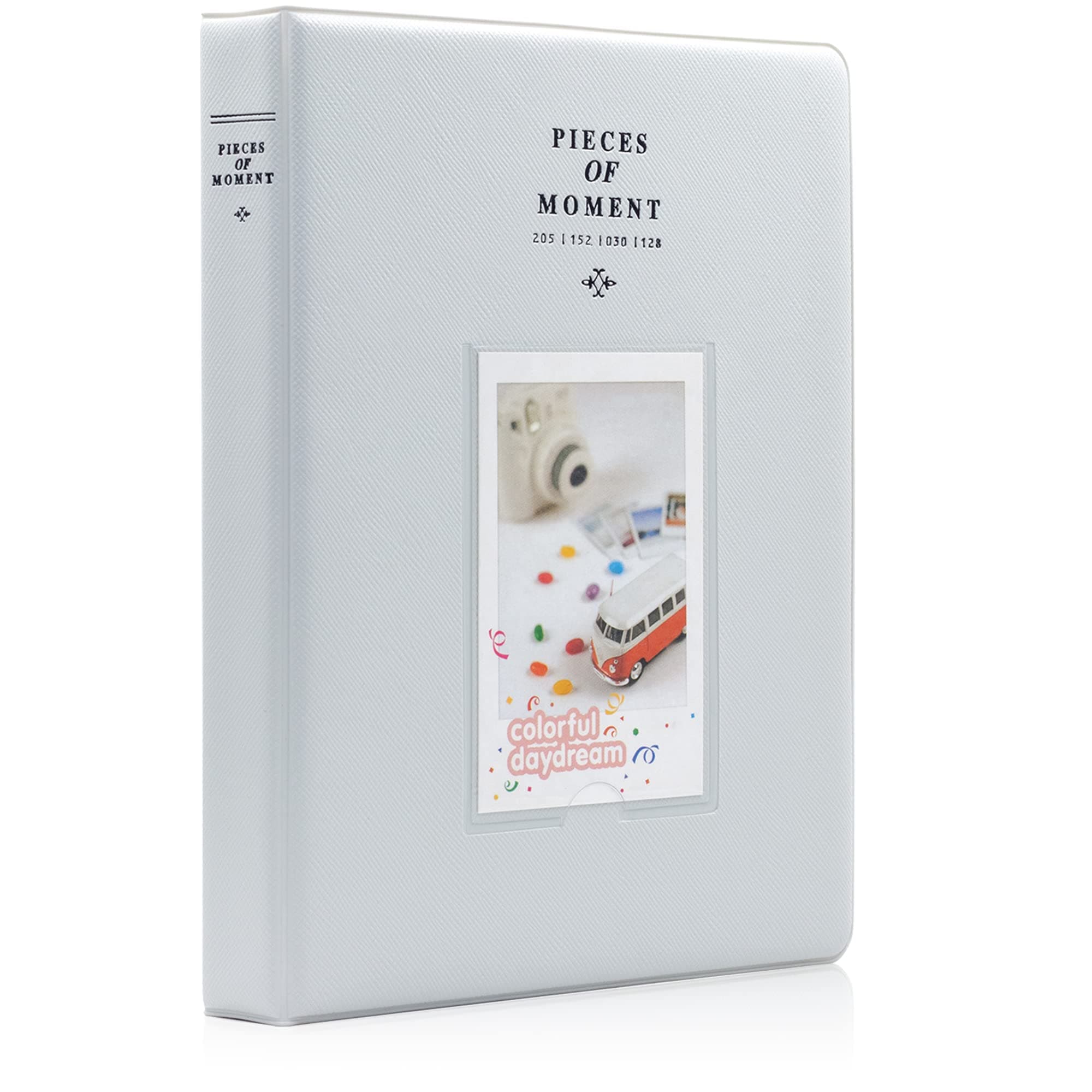 Ablus 120 Pockets Mini Photo Album for Fujifilm Instax Mini 7s 8 8+ 9 25 26 50s 70 90 Instant Camera & Name Card (128 Pockets, Smokey White)