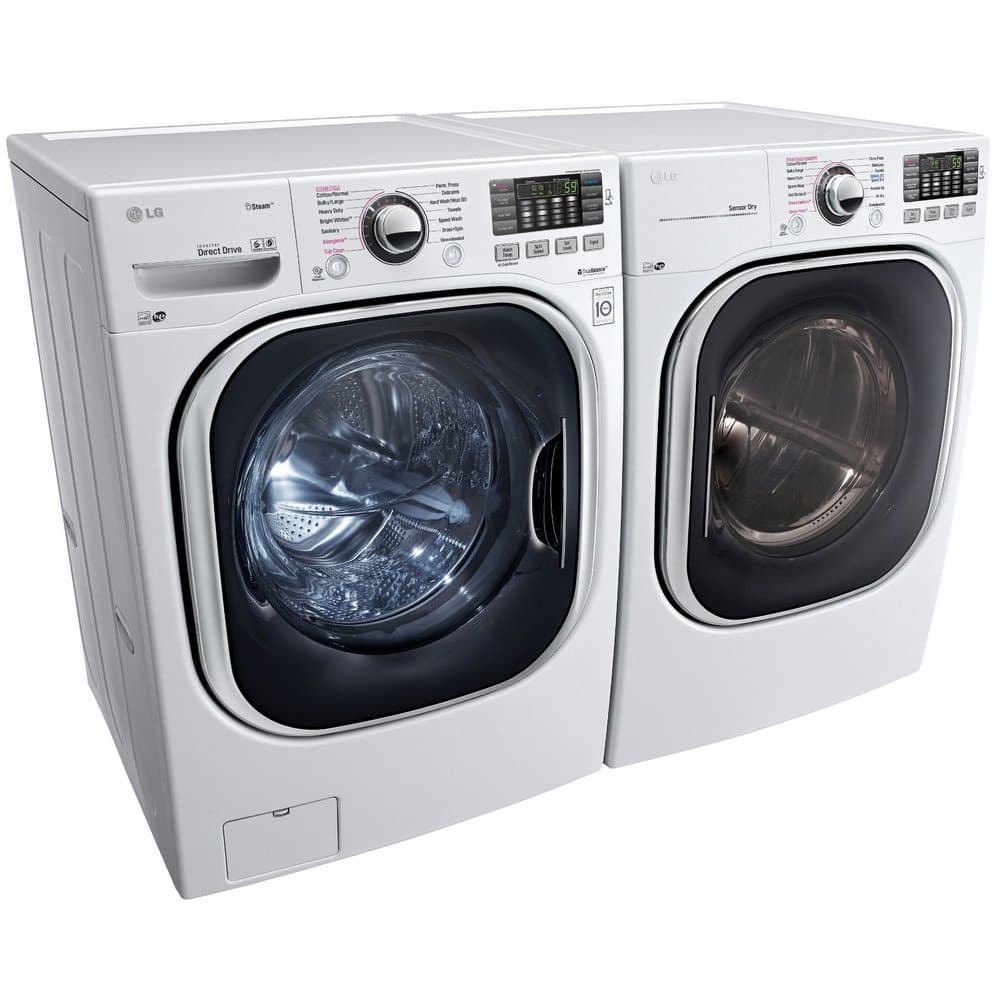 WM4370HWA+DLEX4370W-Turbo Series Ultra-Capacity Laundry System with SteamPURE WHITE COLOR