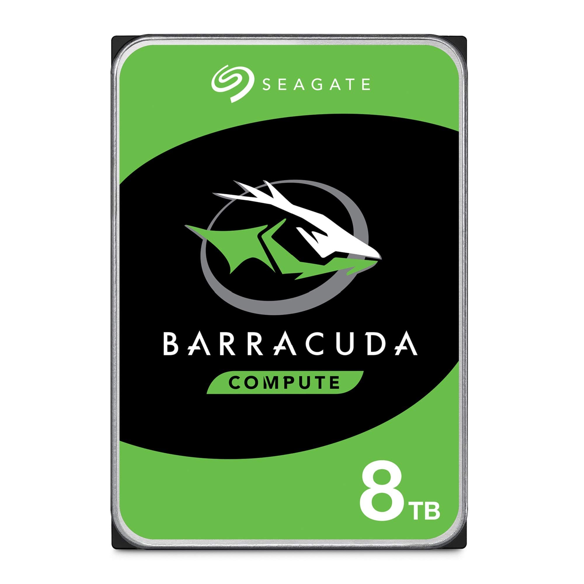 Seagate 8 TB BarraCuda 3.5" Internal Hard Drive (5400 RPM, 256 MB Cache, SATA 6 Gb/s, up to 190 MB/s, Model: ST8000DMZ04 / DM004)