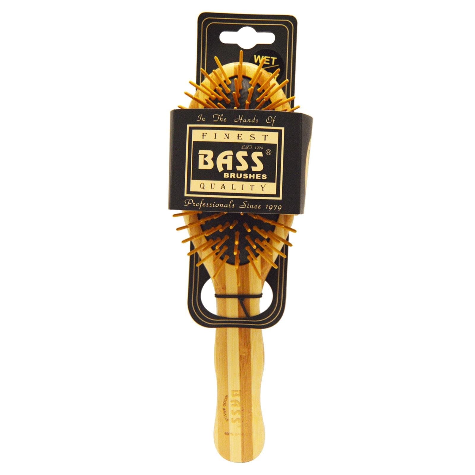 Bass Large Oval Cushion Wood Bristle Salon Brush