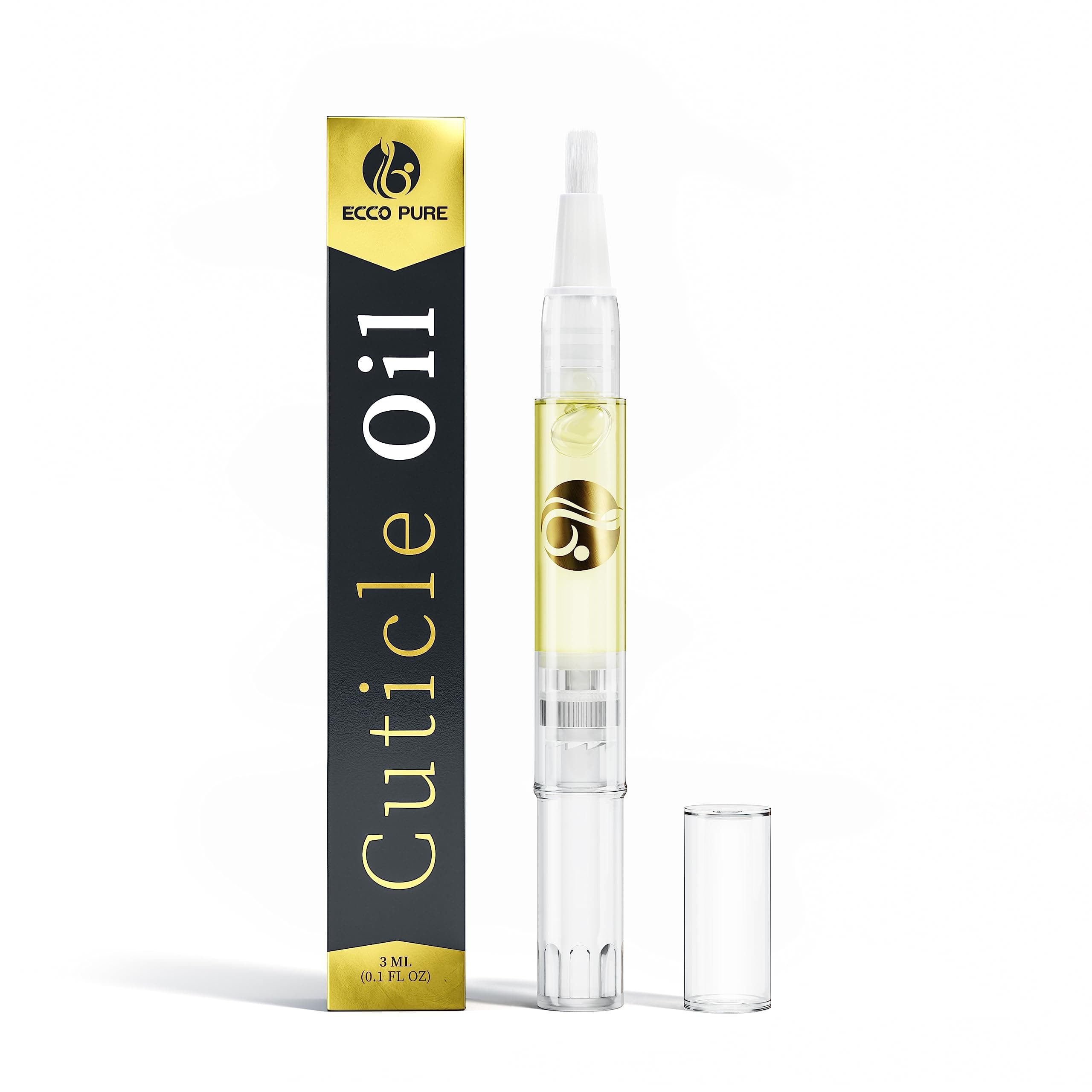 Cuticle Oil Pen with Vitamin E – Nail & Cuticle Moisturizing Oil – Mess-Free Brush Pen for Dry Cuticles & Nails – Manicure & Pedicure Nail Care