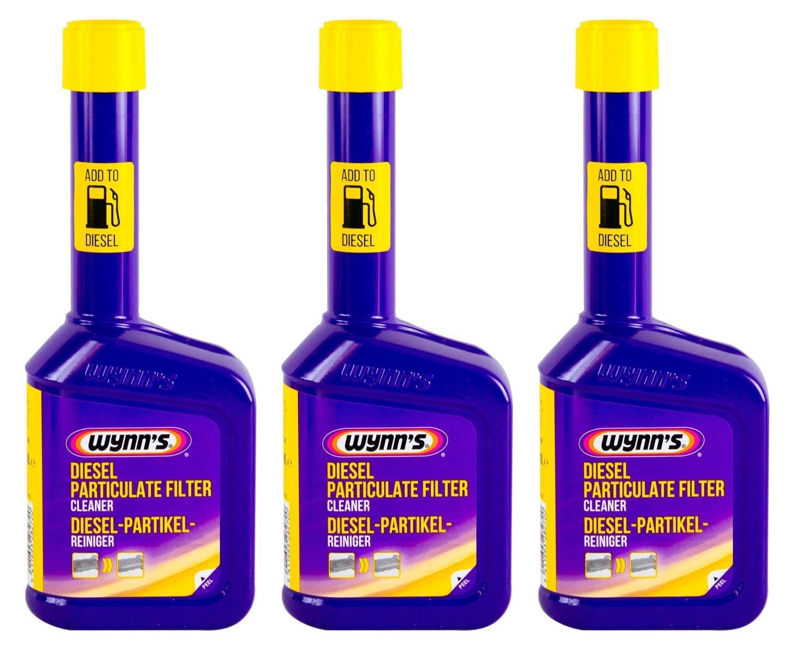 3 x diesel particulate filter, DPF, particulate filter, cleaner, 325 ml