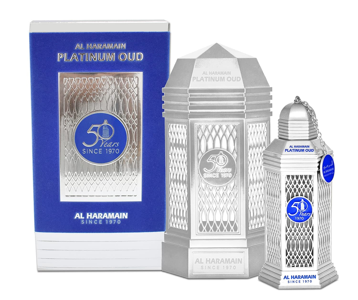 50 Years Platinum Oud for Unisex Eau de Parfum Spray, 3.4 Ounce Limited Edition