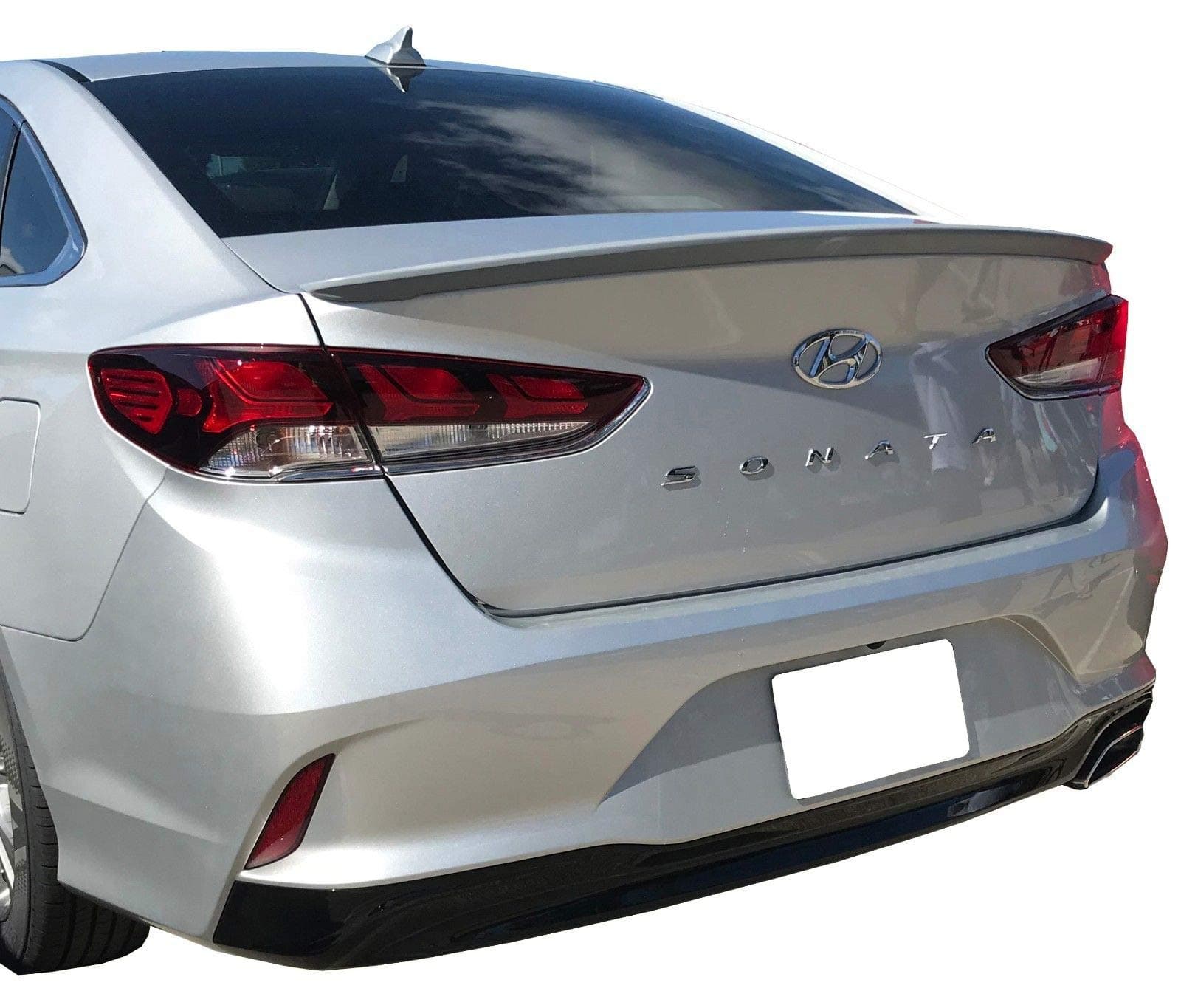 California Dream Brand Painted Factory Style Spoiler Compatible with: 2018 2019 2020 Hyundai Sonata (WC9 Hyper White Tricoat)