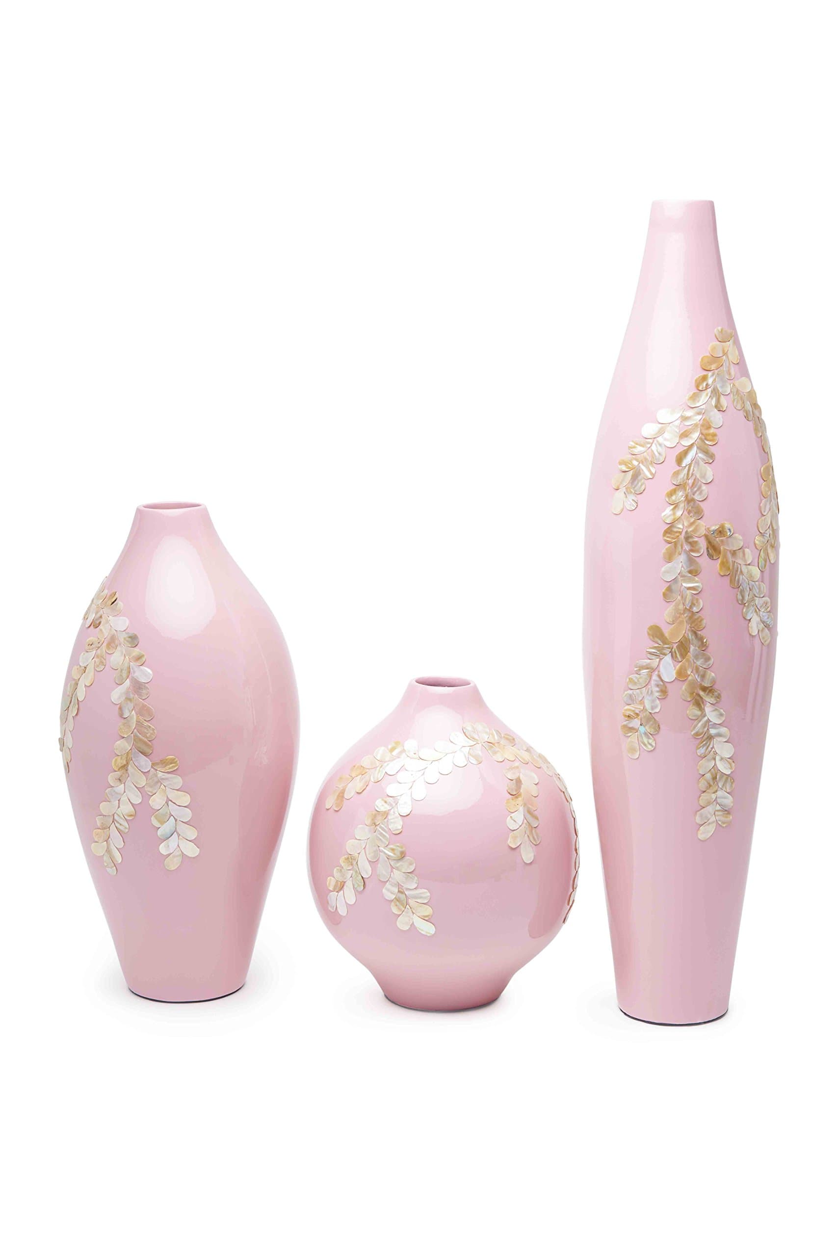 SOSPL Vietnamese Lacquer Vase with Eggshell Decorative Work