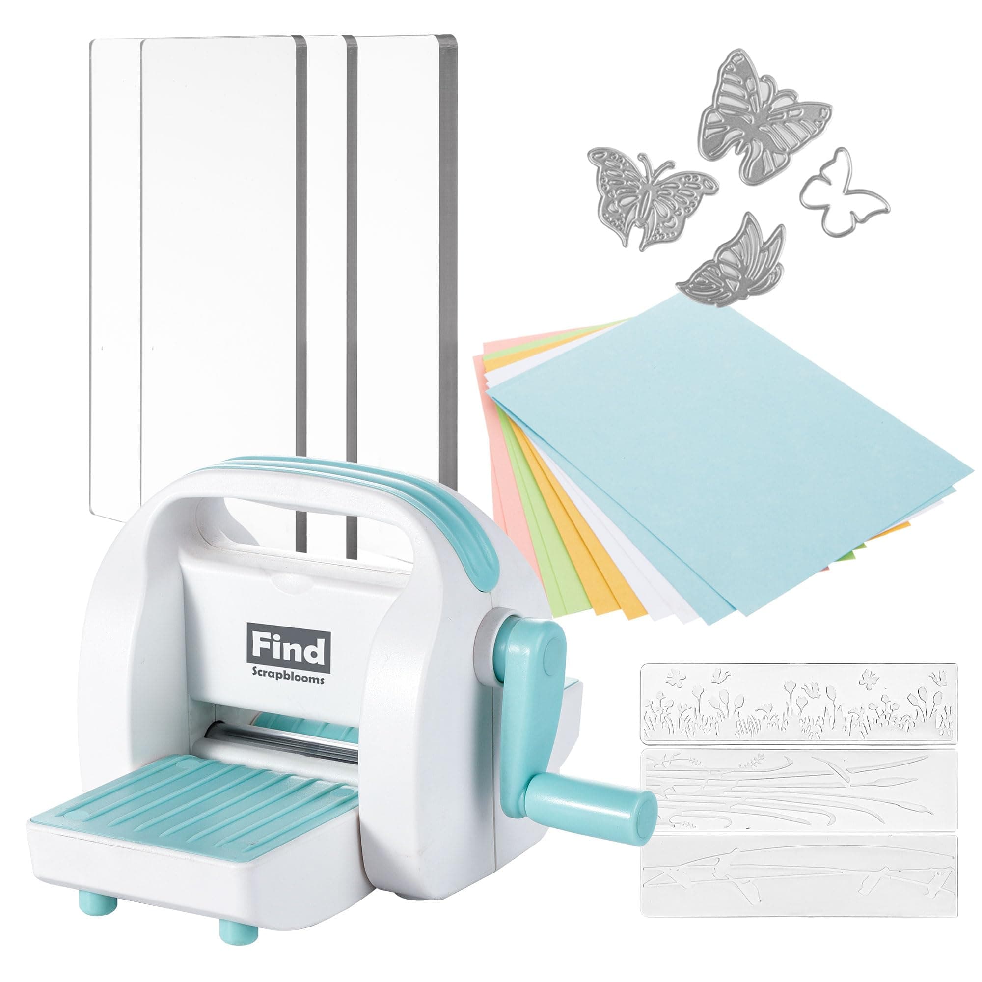 Mini Paper Craft Die Cutting & Embossing Machine, Mini Die Cut Machine for Scrapbooking,Cardmaking, 3 1/8" Feeding Slot for 3" Paper and Other Materials (Mini Machine)