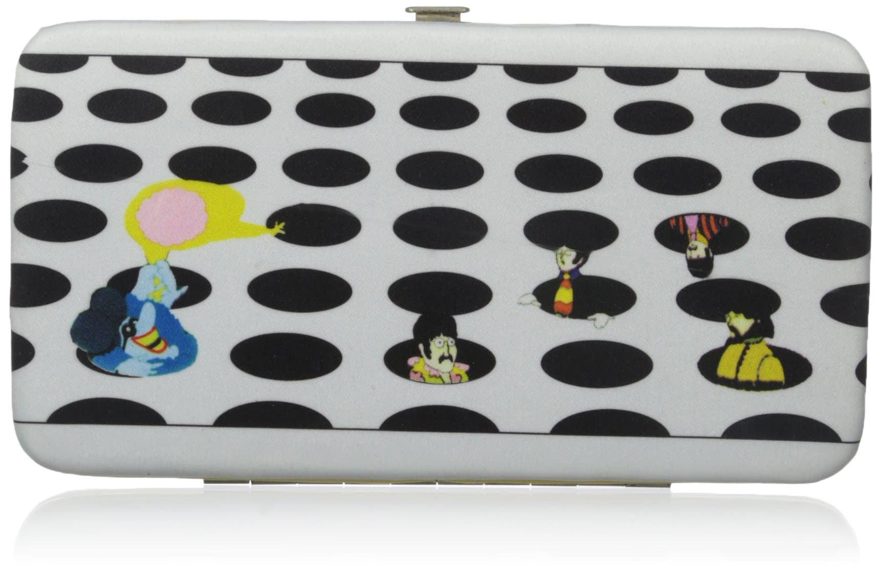 THE BEATLES YELLOW SUBMARINE SEA OF HOLES BI-FOLD HINGE LADIES WALLET