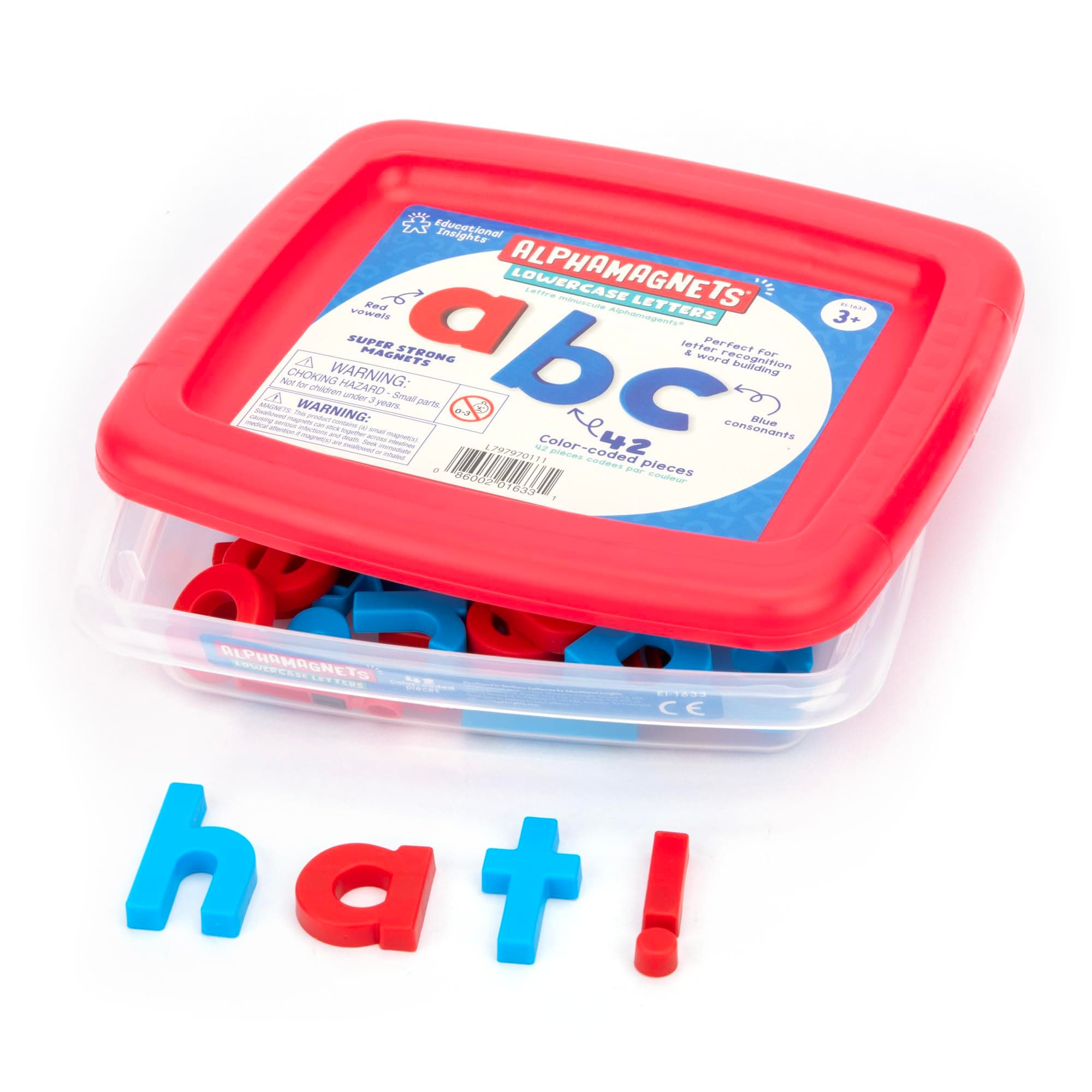 Educational Insights AlphaMagnets- Color-Coded Lowercase (42 Pieces)