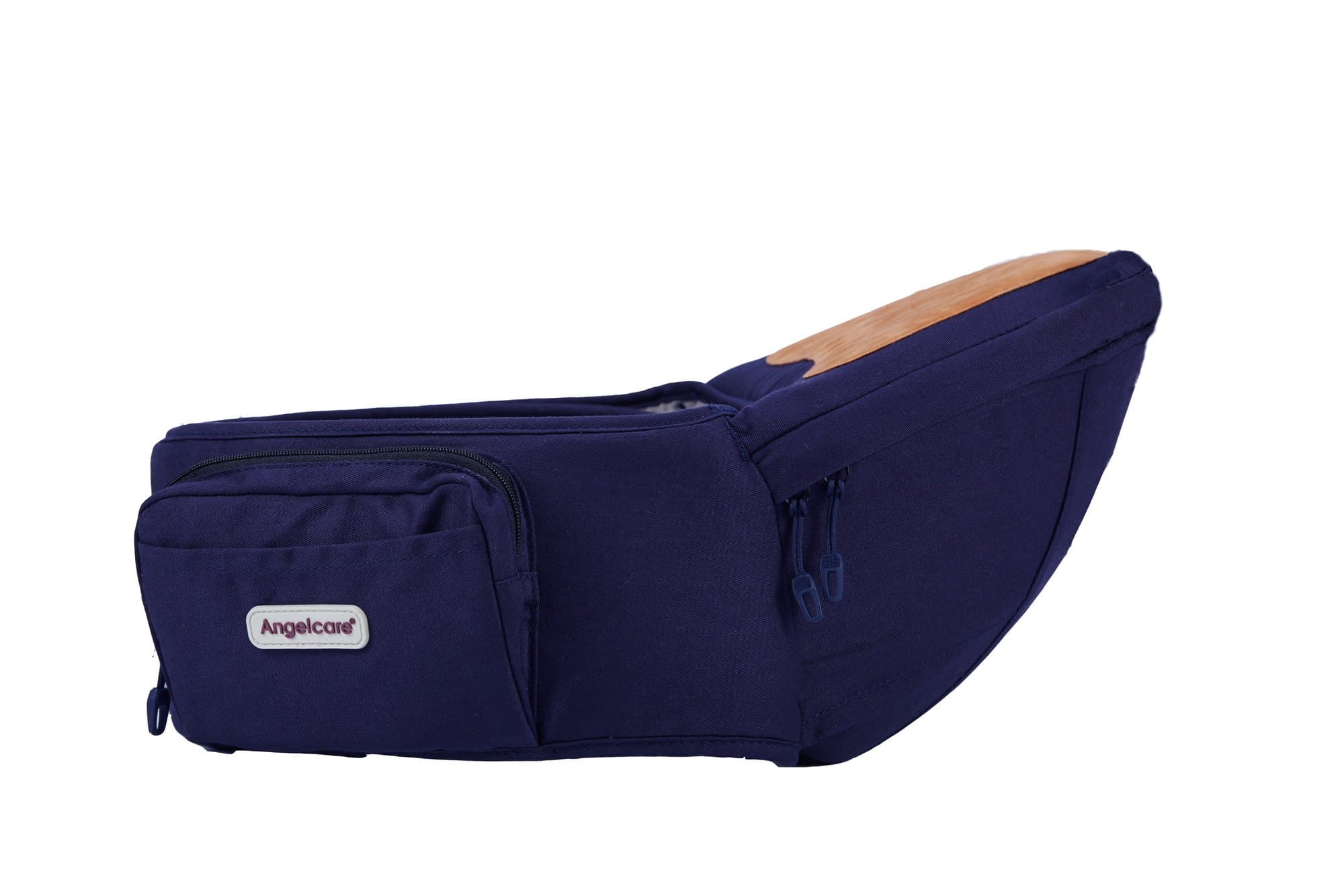 Baby Hip Seat Carrier with Pocket, Breathable Toddler Belt Front Carrier,100% Cotton (DEEP BLUE)