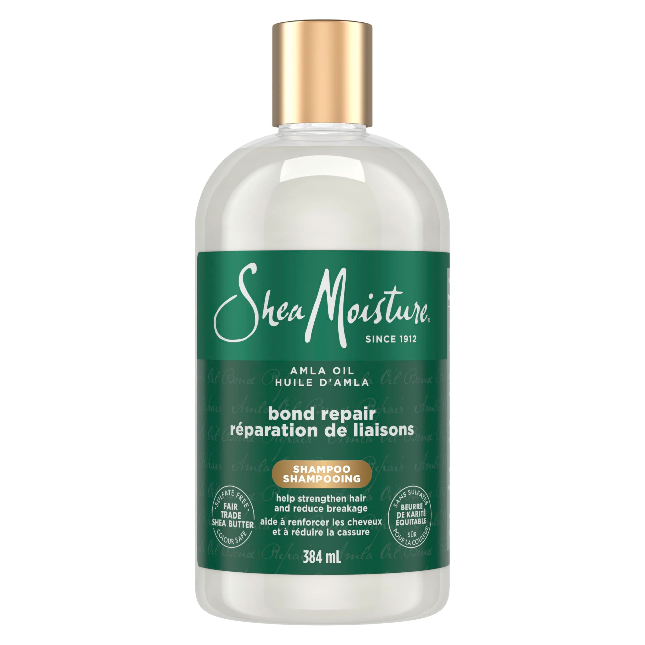SheaMoisture Bond Repair Shampoo Amla Oil to Strengthen Hair with Restorative HydroPlex Infusion 13 FO