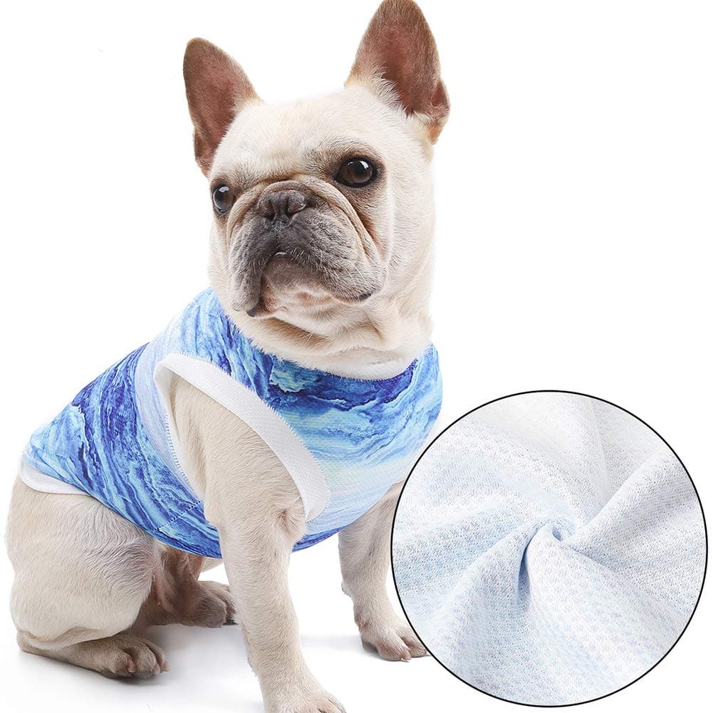 NACOCO Dog Cool Vest Instant Cooling Clothes for Bulldog Cats on Summer