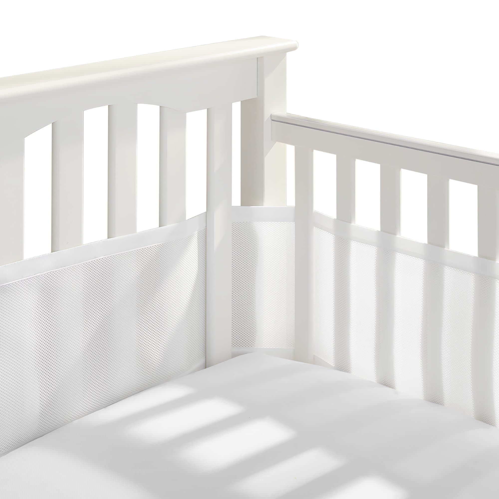 BreathableBaby Classic Breathable Mesh Crib Liner - White