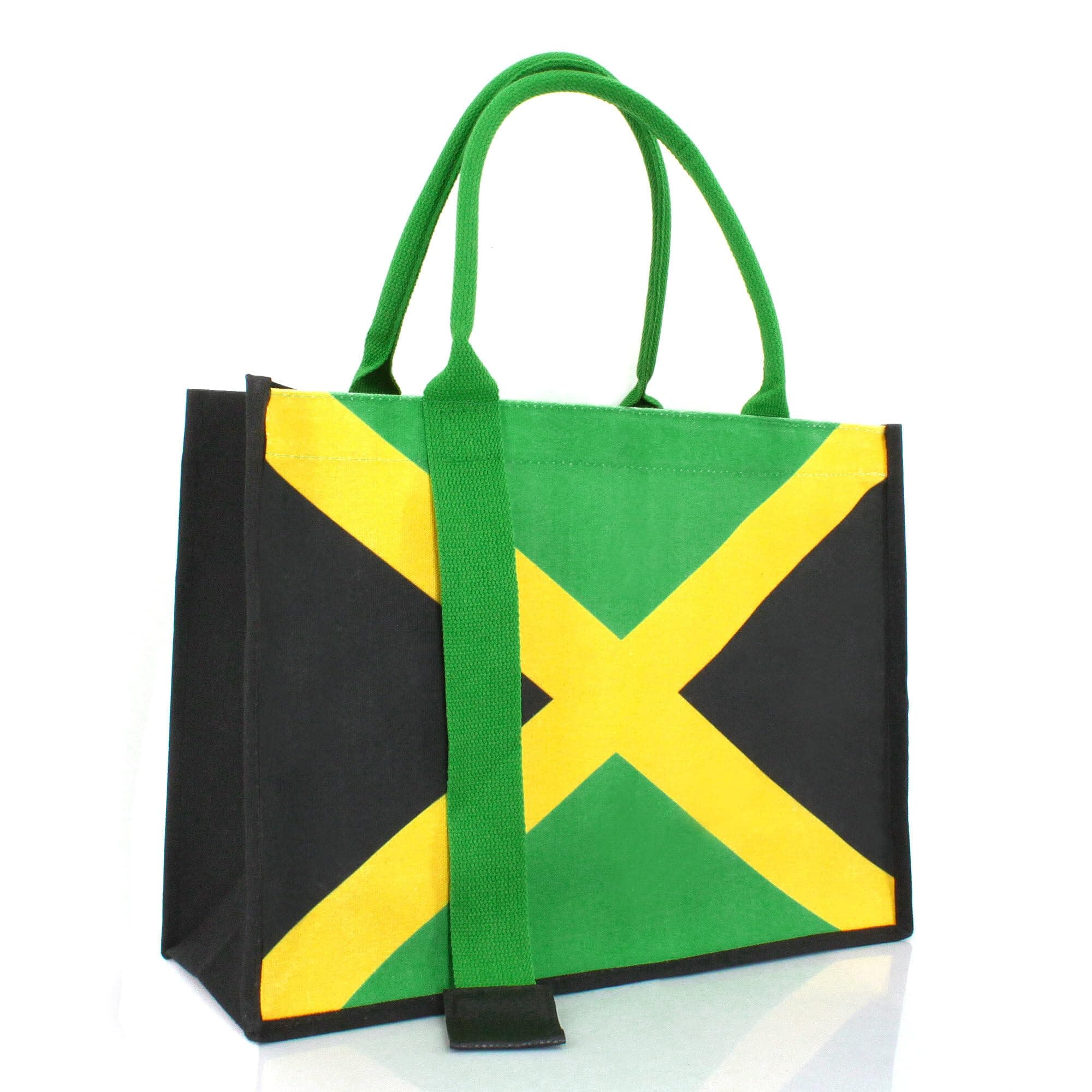 Women's Canvas Tote Bag Waterproof Ribbon Beach Bag Jamaican Reggae Party Bag | Waterproof, Ribbon, Jamaican Reggae, Party Bag