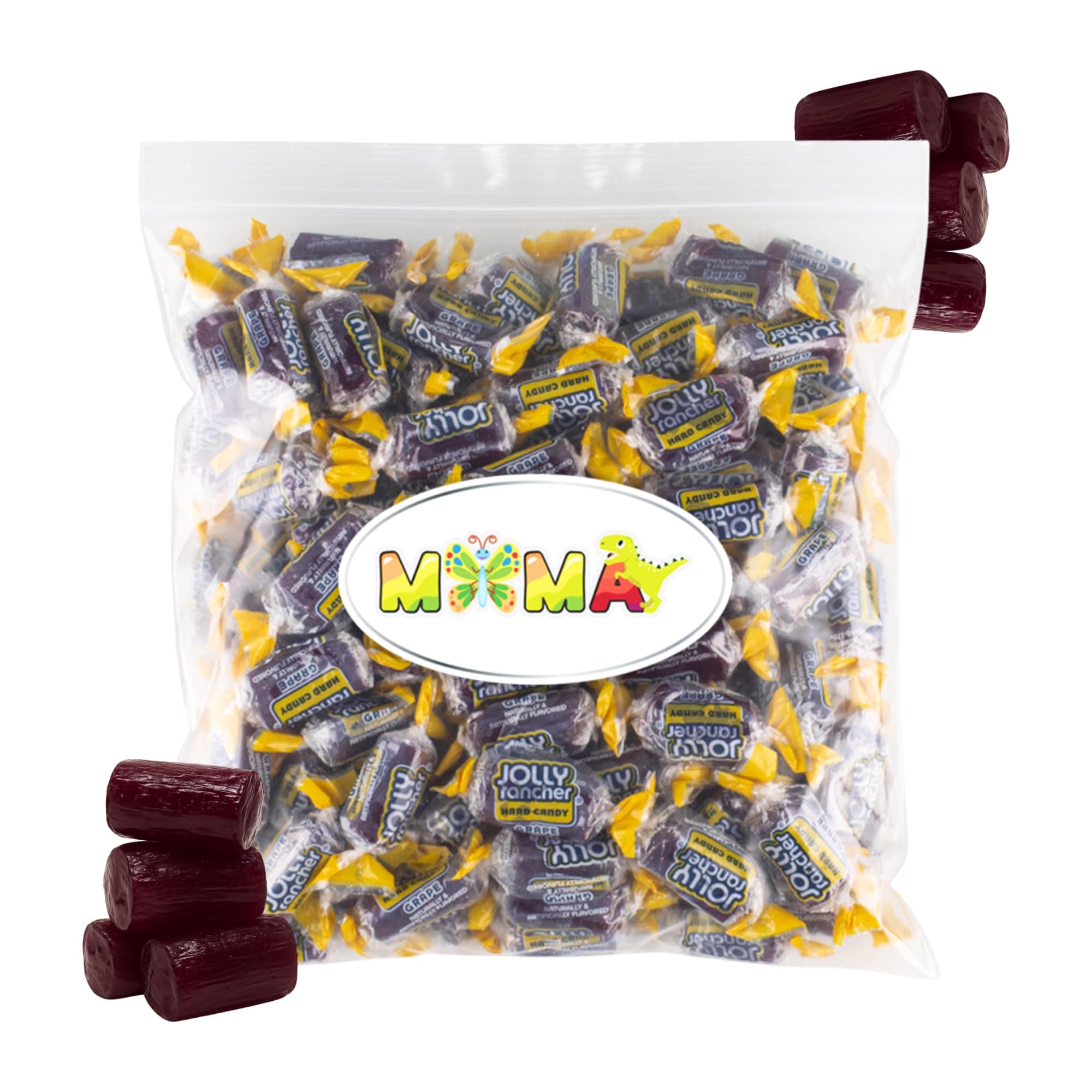 Bulk Grape Hard Candy Bulk Bag 1.5 lbs – Made from Jolly Rancher Candy – Repackaged by Mima Mima – Easter Candy, Easter Basket Stuffers & Fillers
