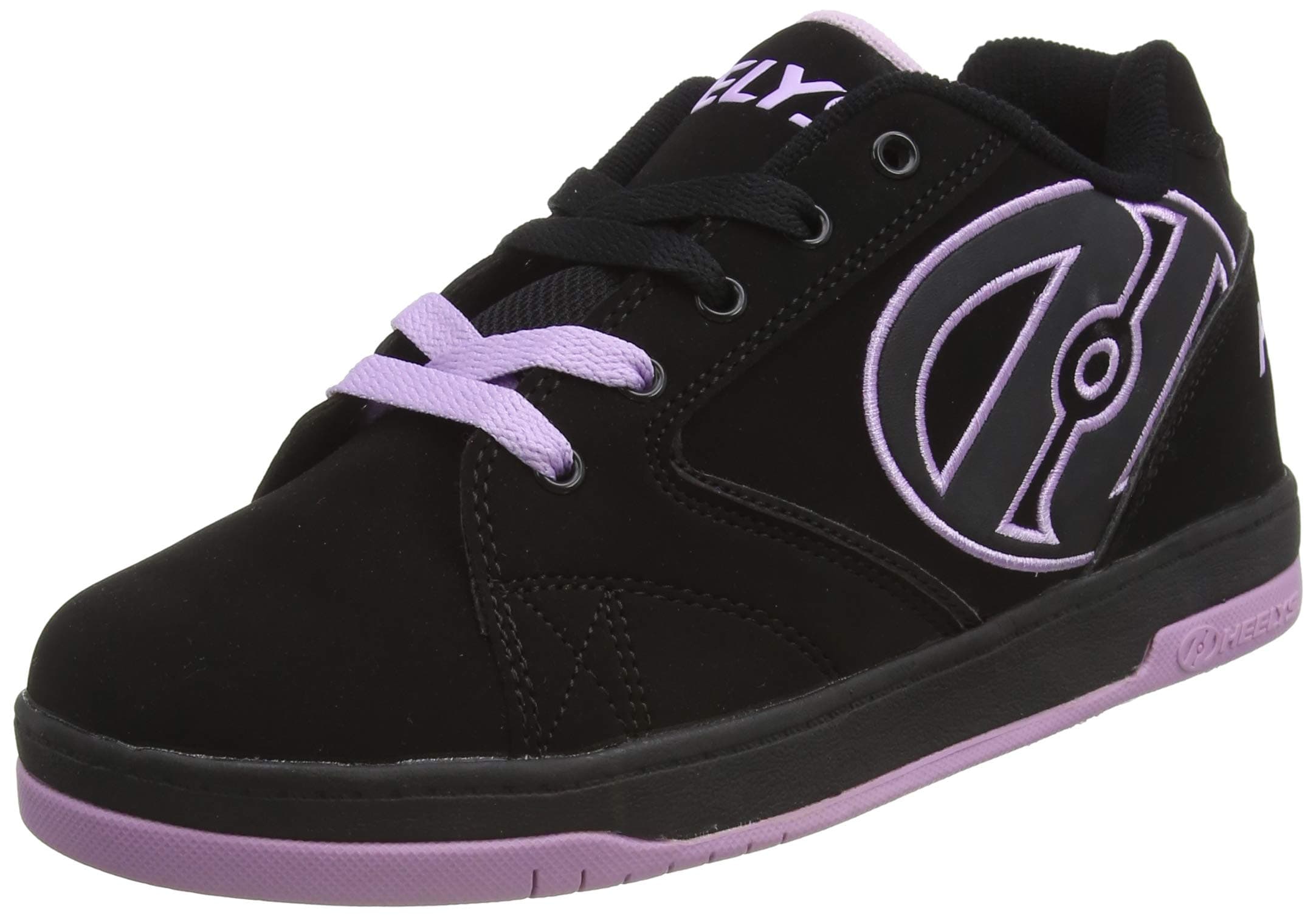 HEELYSGirl's Propel 2.0 (Little Kid/Big Kid/Adult), Black/Lilac, 1 Little Kid M