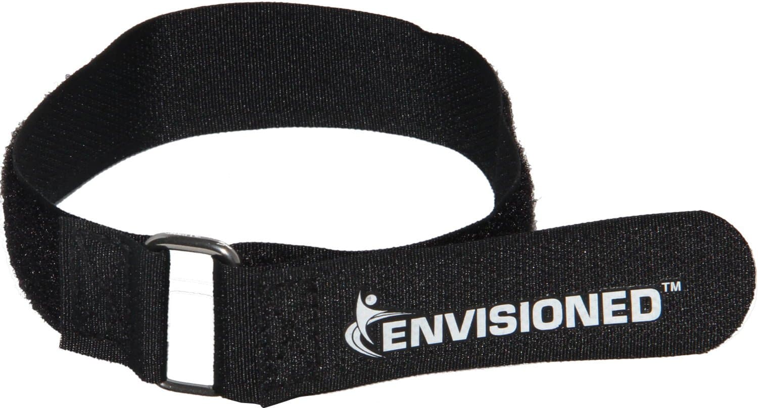 Premium Cinch Straps with Stainless Steel Metal Buckle, Reusable Durable Hook and Loop, Multipurpose Securing Straps - 6 Pack - 1.5" x 30" (3.75cm x 75cm)