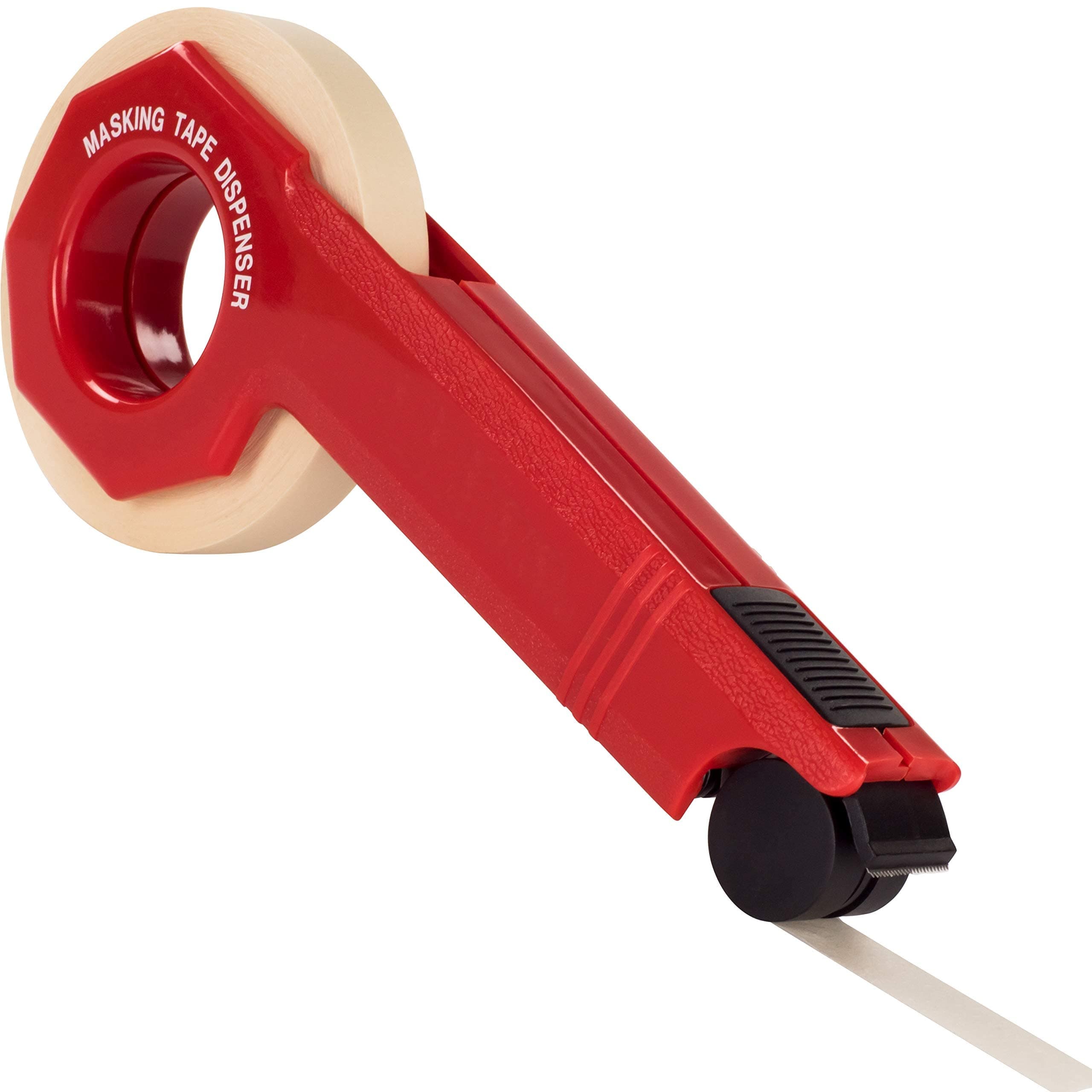 Industrial 1" Masking Tape Dispenser Saves Time and Frustration on Your Painting Project. Quick and Easy One-Handed Application Tool Creates Crisp, Clean Lines for Impressive, Professional Results