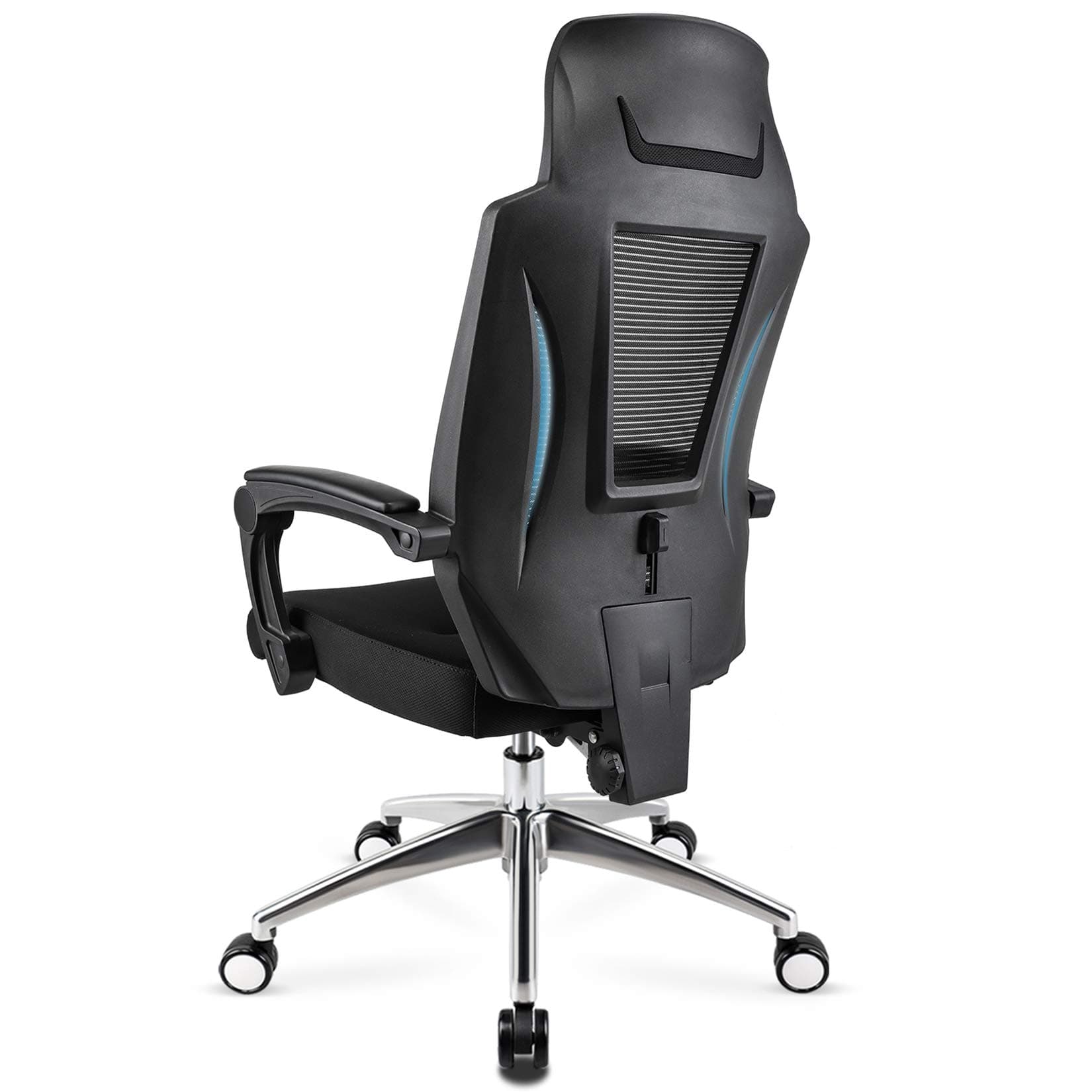 mfavour Ergonomic Office Chair High Back Mesh Office Chair, Widened Headrest and 150°Tilt Function, Adjustable Seat Height and Lumbar Support