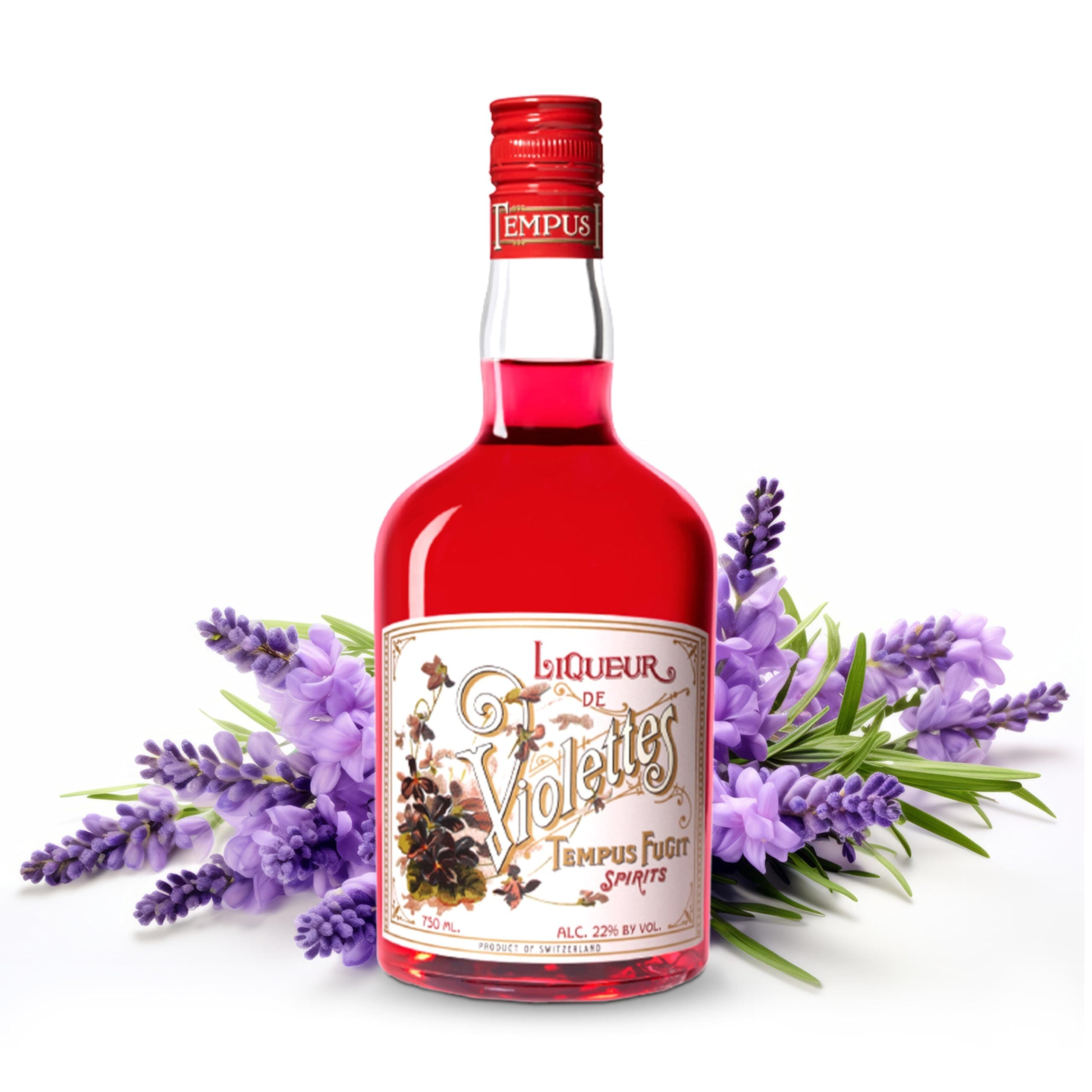 Tempus Fugit Liqueur de Violettes, 70cl, 22% ABV, Liqueur Made with French Violets, Violet Liqueur for Delicious Specialty Cocktails