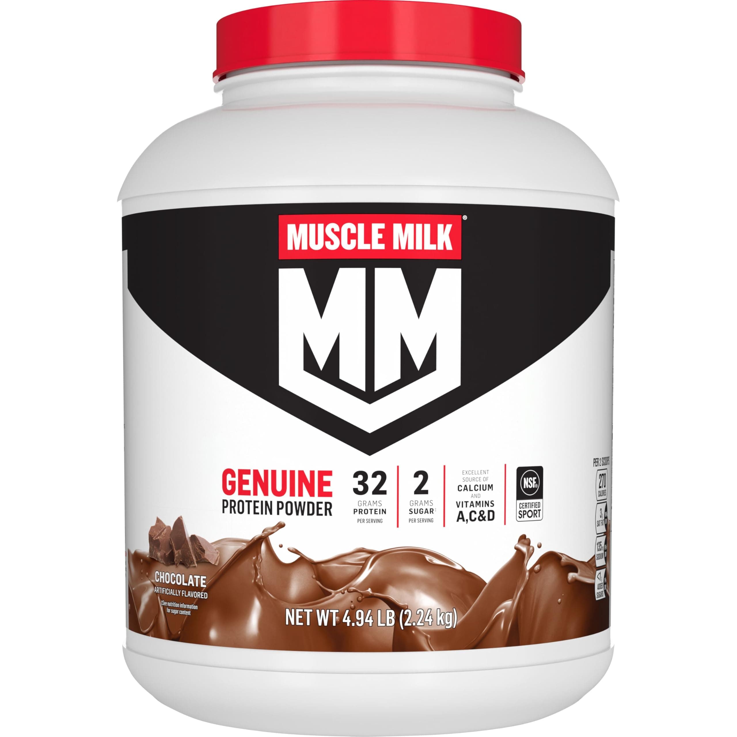 Muscle Milk, Chocolate Milk Flavor, 7.8 oz (2251 g)