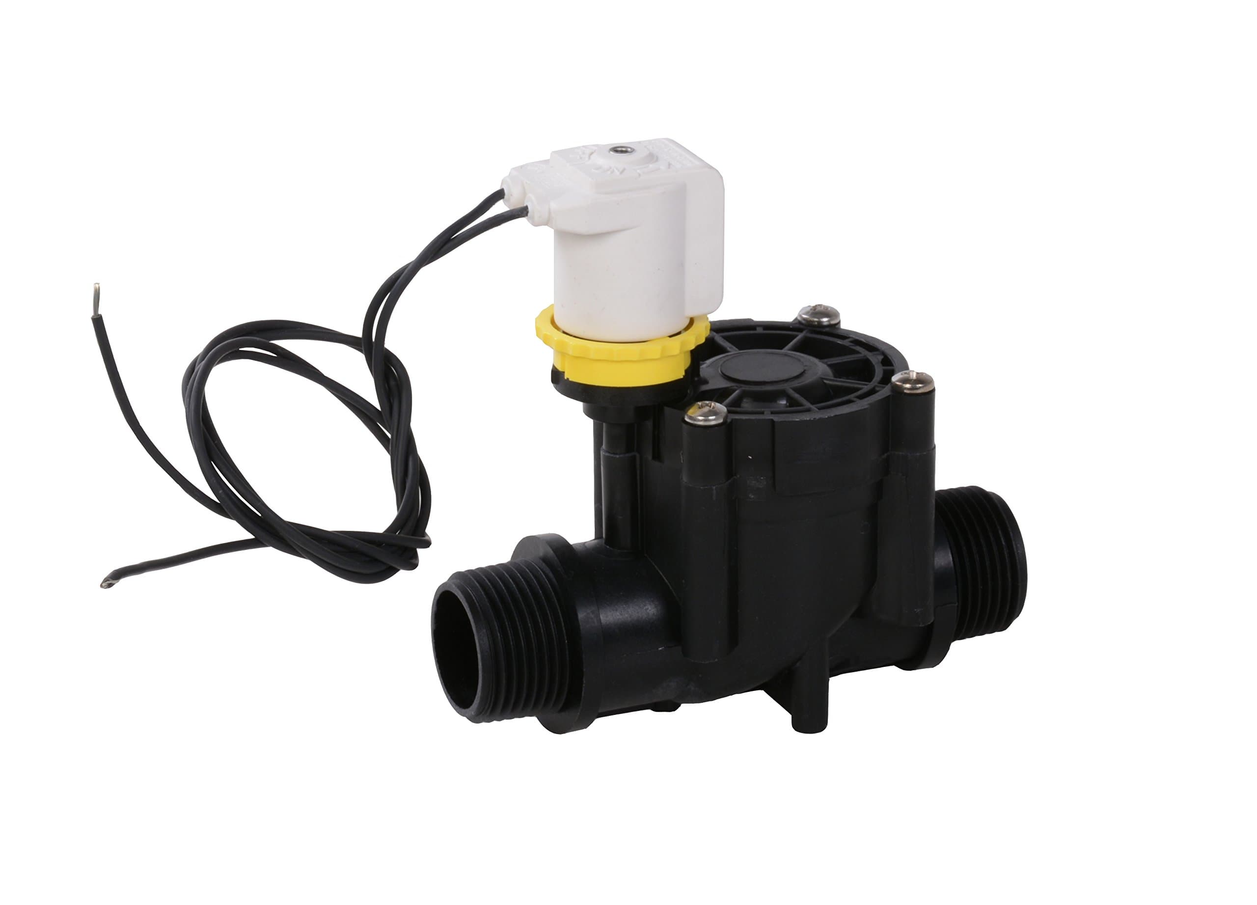 Electric Betätigtes 24 VAC 1 Inch Male Thread Solenoid Valve without Flow Control, Black, 13 x 14 x 7 cm, ND628