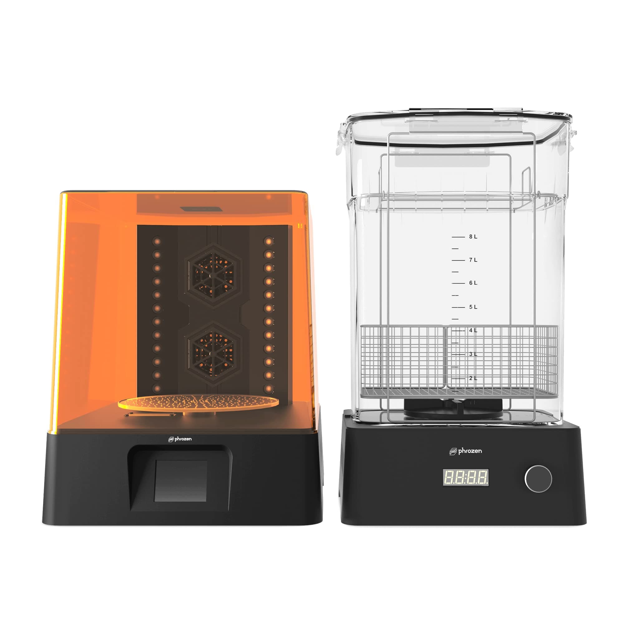 PHROZEN 3D Printer Post-Processing Station, Wash & Cure Kit, Washing Station, Curing Station, Large Build, Fan Drying Mode, Ultra High UV Light Power