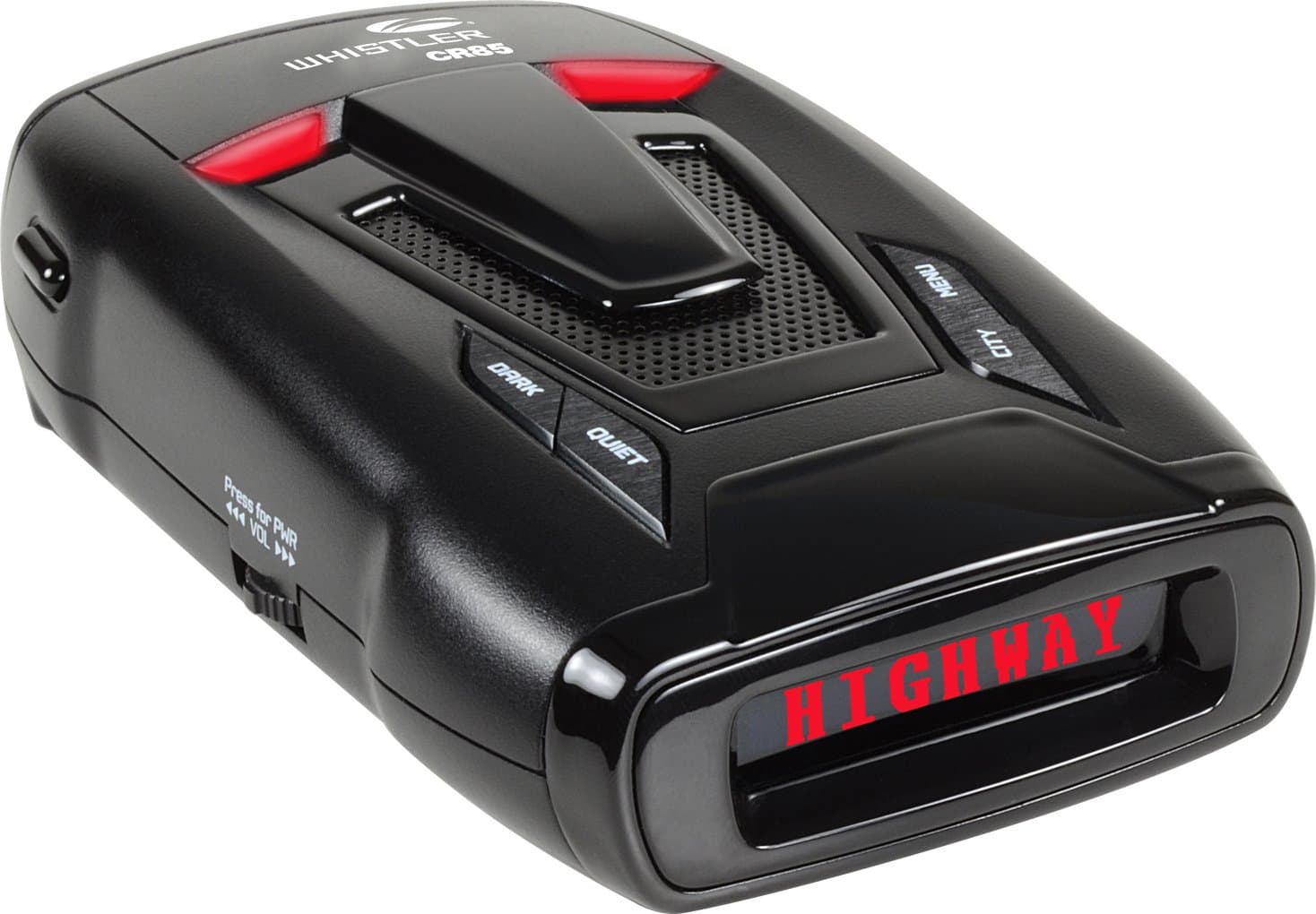 Whistler CR85 High Performance Laser Radar Detector: 360 Degree Protection and Voice Alerts - Black