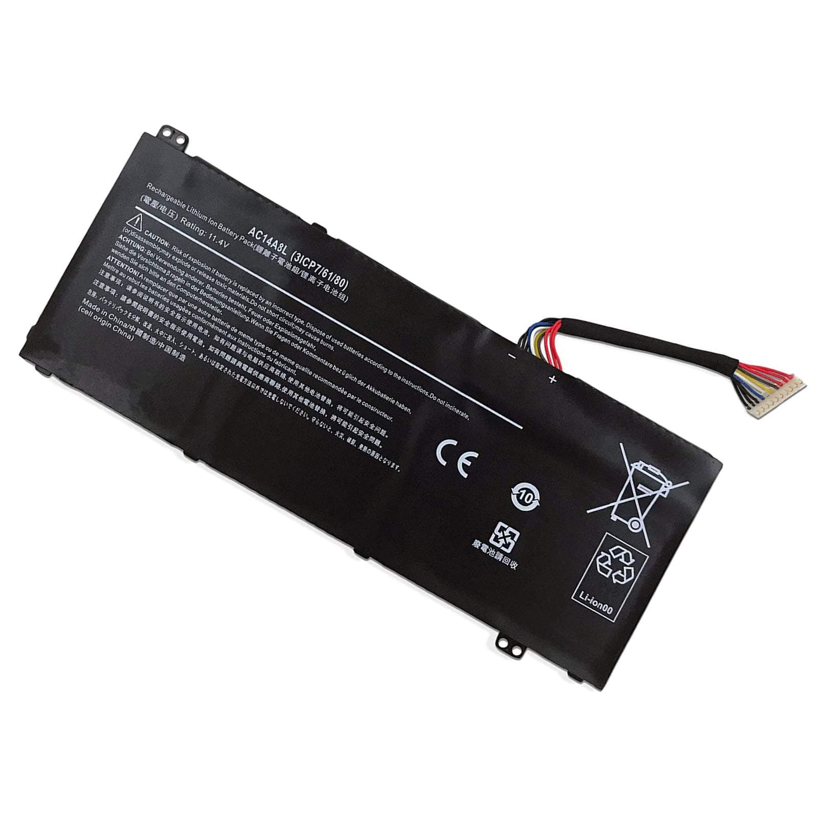 Zgszmall11.4V AC14A8L KT.0030G.001 replacement laptop battery for Acer Aspire Nitro V15 VN7 VN7-571G VN7-572G VN7-591G VN7-592G V17 VN7-791G VN7-792G VX 15 VX5-591 VX5-591G