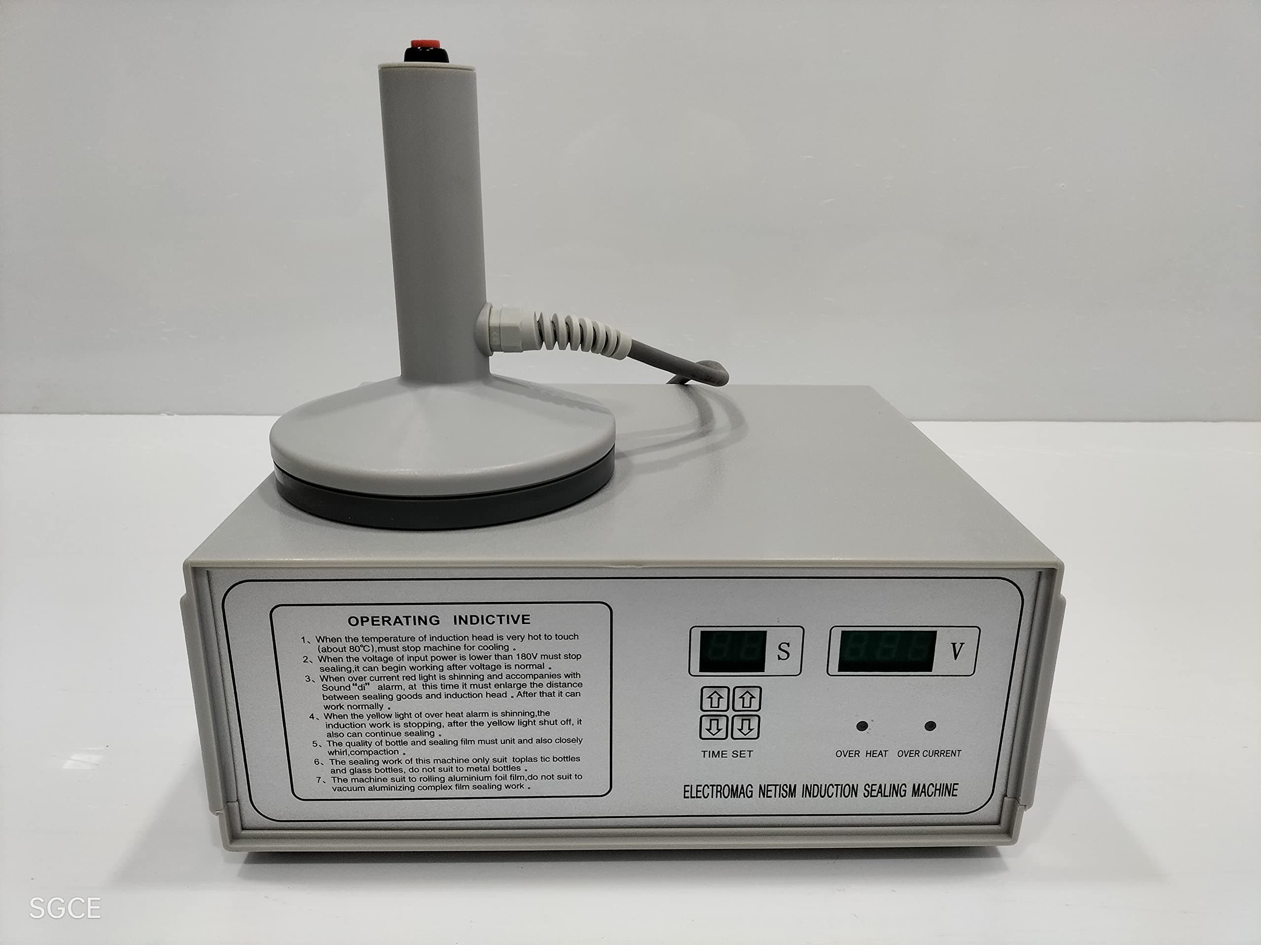 Manual Induction Sealer | Heavy Duty DGYF-S500C Portable Induction Sealer | Electro-Magnetic Induction Sealing Package Machine | Seal 50pcs/min | Bottle Diameter: 60-130 mm