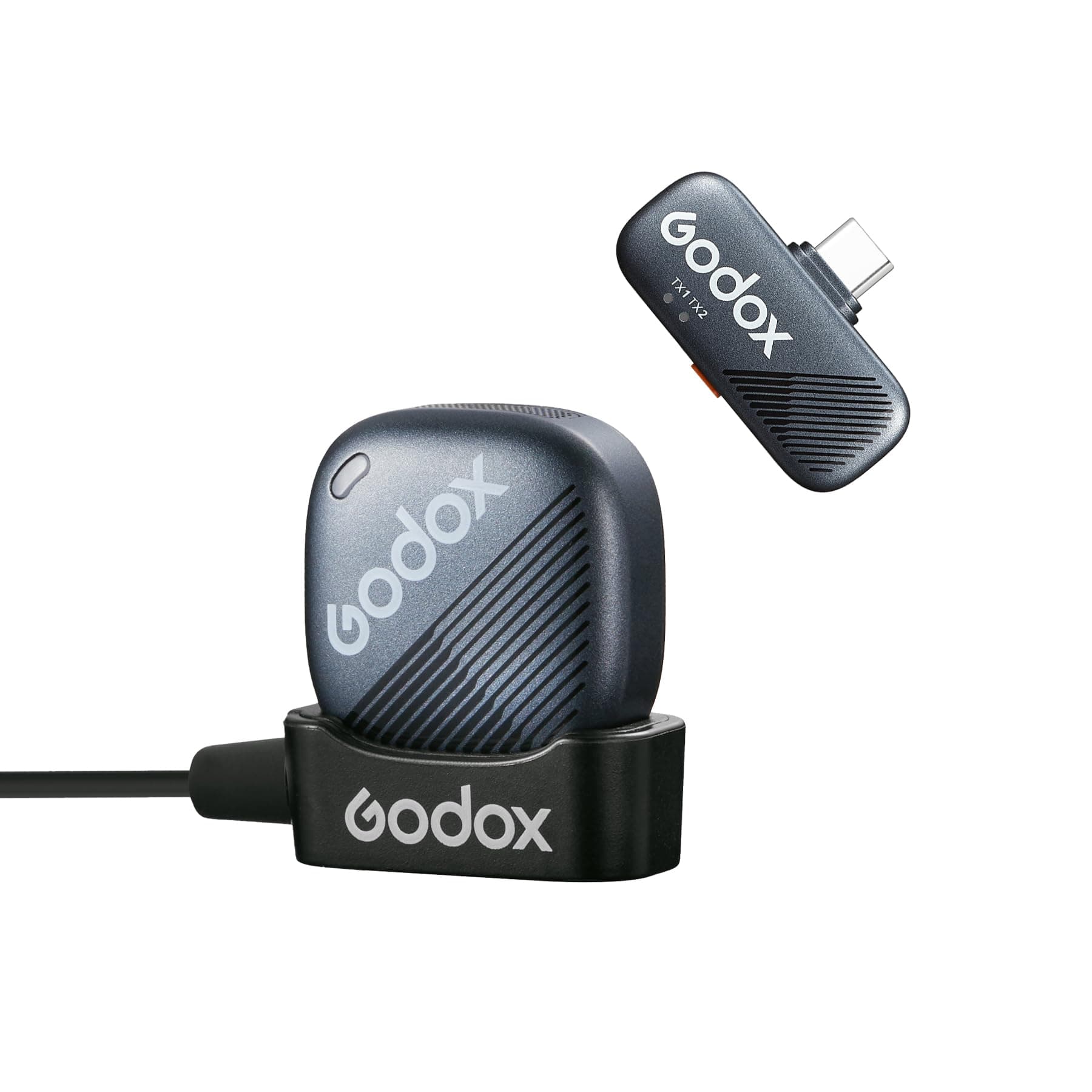 Godox Cube-SC kit1 2.4G Wireless Lavalier Microphone for iPhone15 and Android USB C Lapel Microphone Wireless,Hi-Fi Audio,1000FT Range,Noise Cancellation,30H Battery for Streaming Video Recording