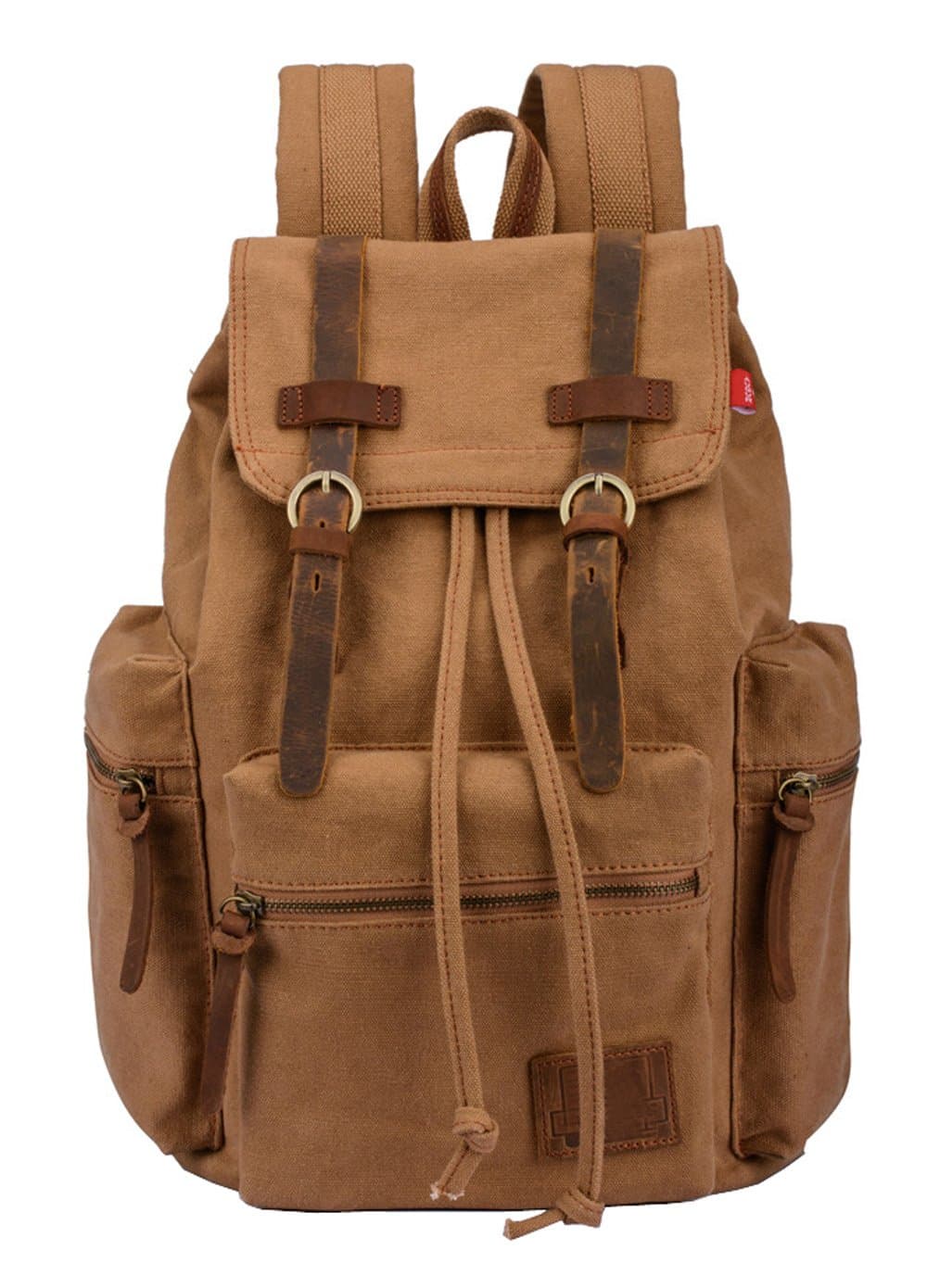 SAIERLONG MrBP Men's And Women's Backpack earthy yellow Canvas