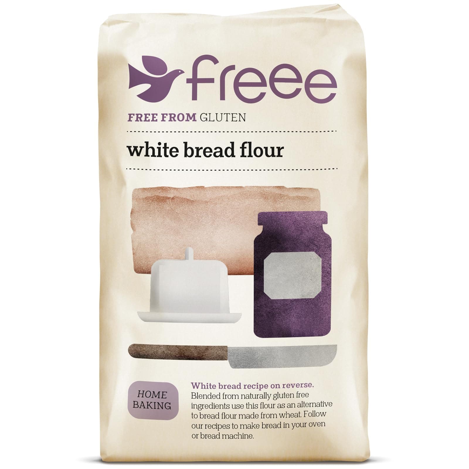 Doves Farm Gluten Free White Bread Flour - 1 kg