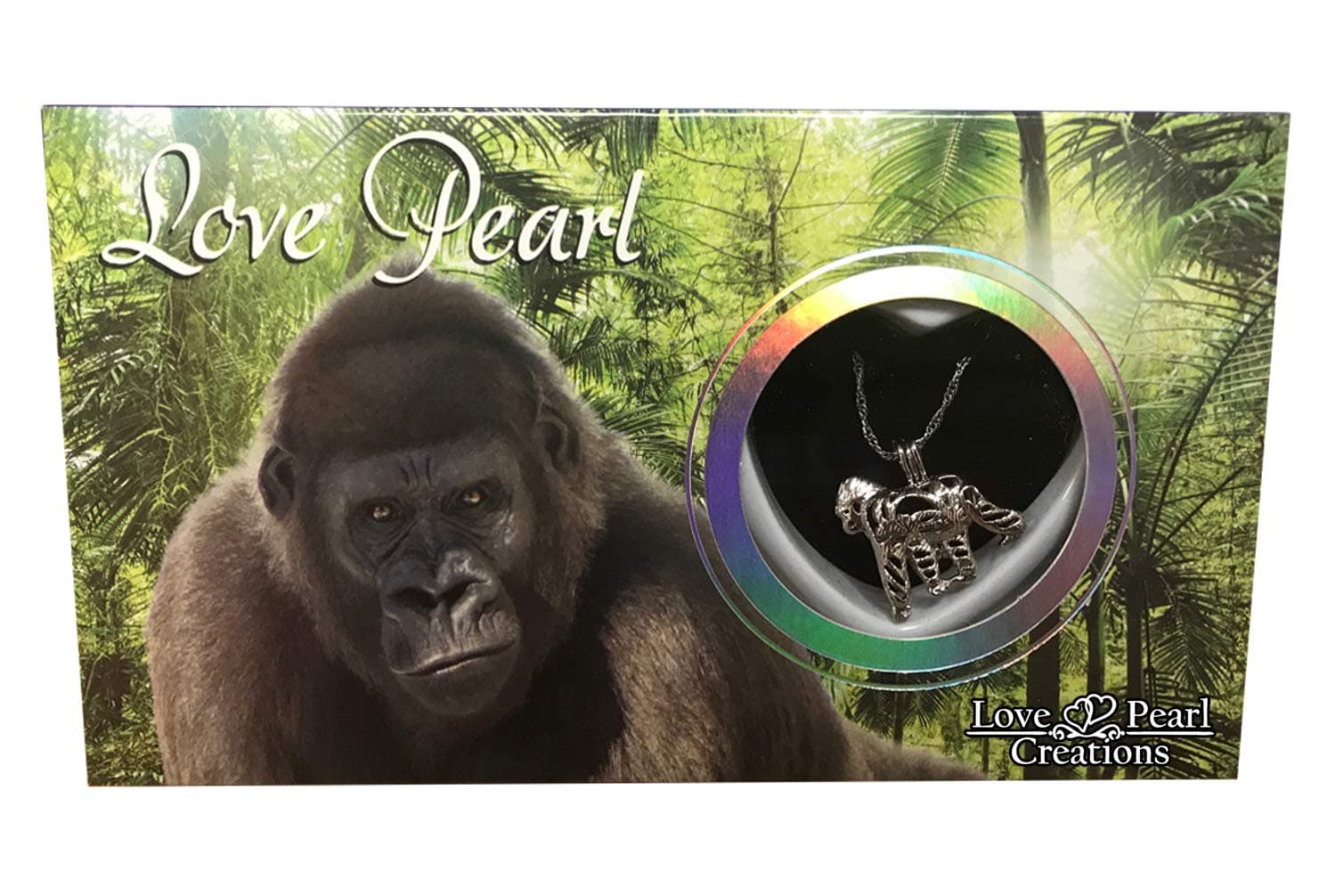 Love Pearl Creations Animals Wish Kit with Pendant Necklace (Gorilla)