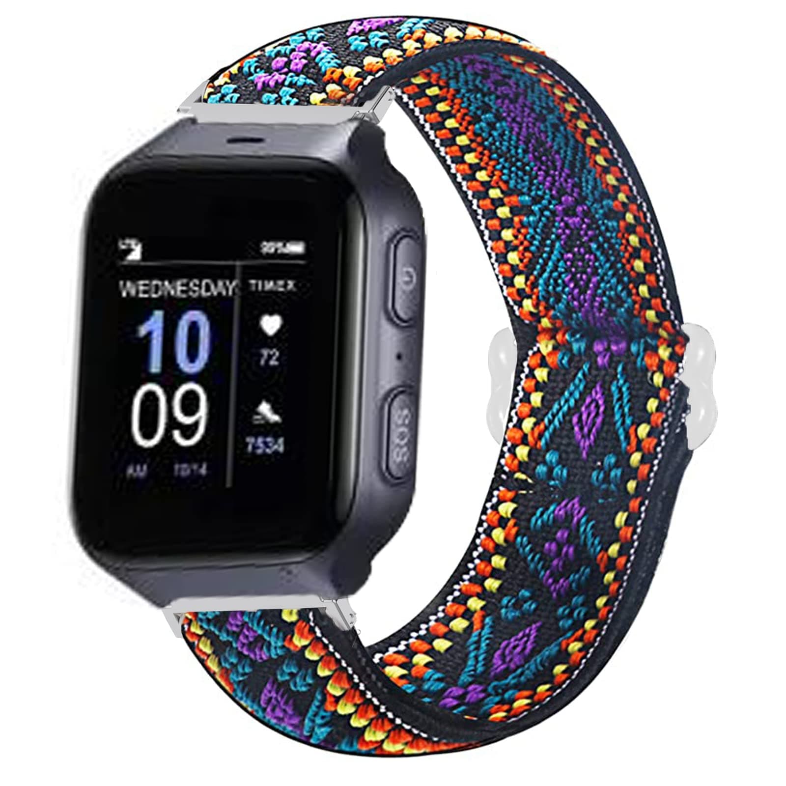 LamshawCompatible with Timex Family Connect SENIOR Watch Band, Stretch Elastics Adjustable Strap Compatible for Timex Family Connect SENIOR Watch