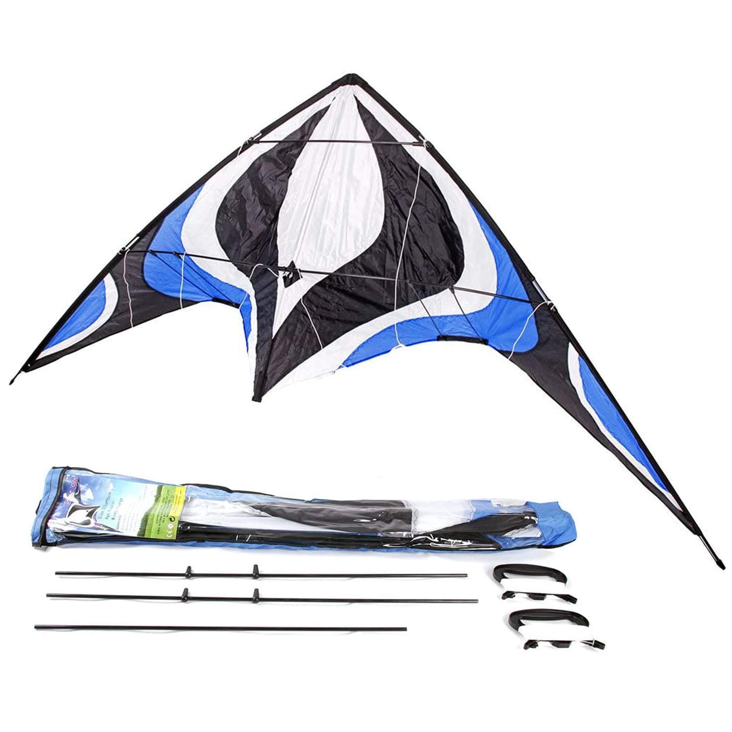 Large Dual Line Stunt Kite, 84 Inch Wide Entry-Level Sport Kite for Adults and Teenagers