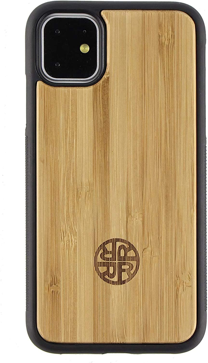 Reveal Wood and Bamboo Laser Engraved Case Compatible with iPhone 12/12 Mini/12 Pro/12 Pro Max - Natural Eco Friendly Designs Shop (Bamboo, 12 Pro Max)