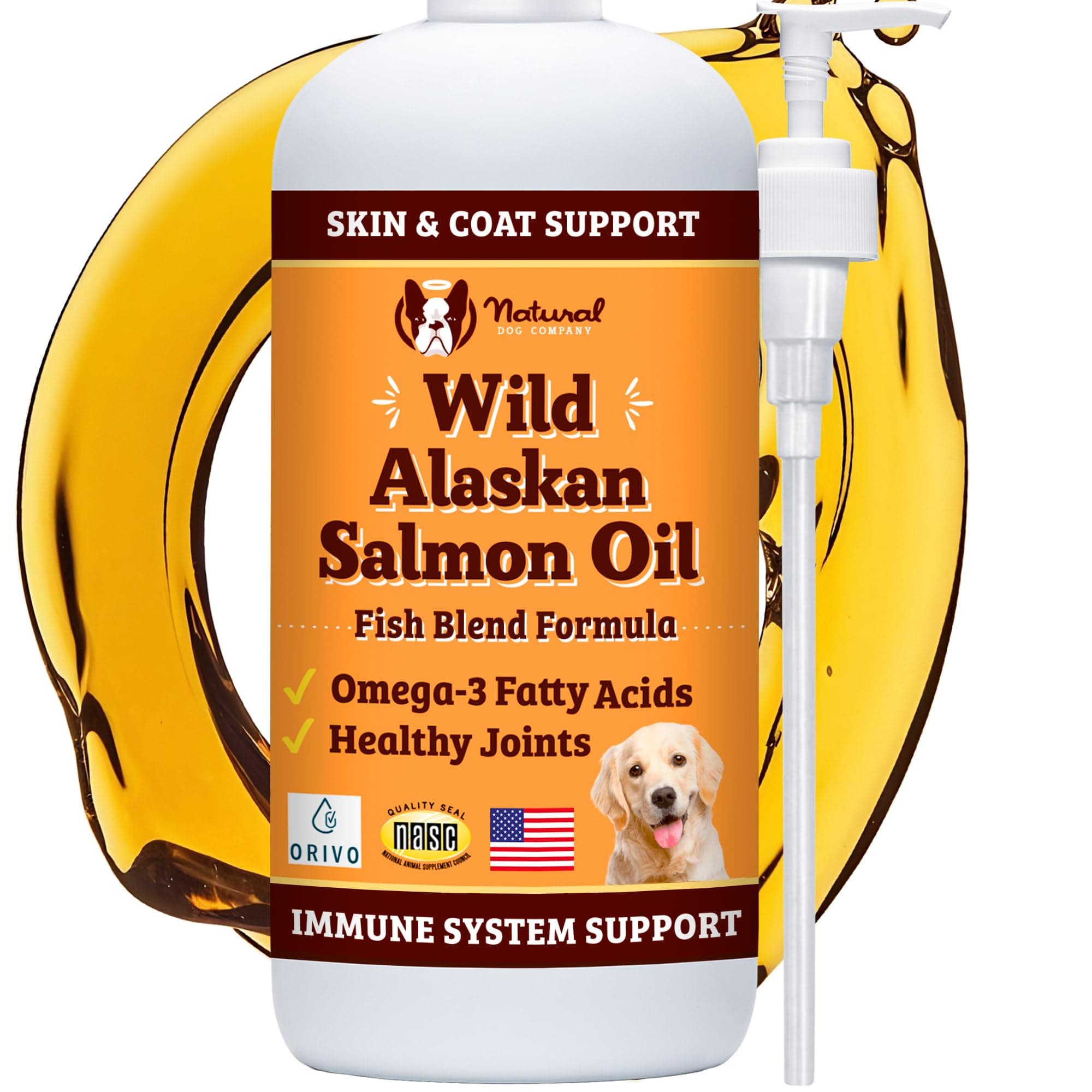 Natural Dog Company [Wild Alaska Salmon Oil] 16 oz