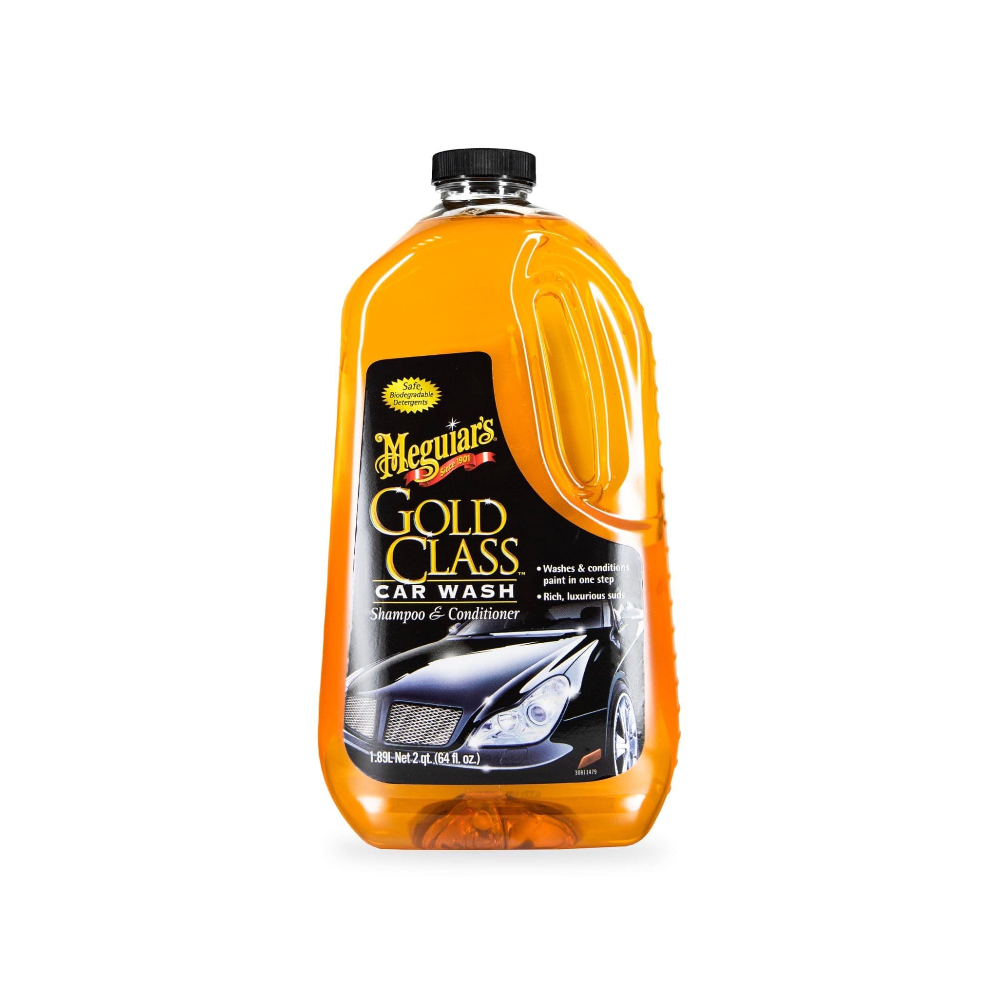Meguiars Gold Class Car Wash - Get Professional Results in a Foam Cannon or as a Bucket Wash - Get a Clean and Glossy Finish Thats Safe for All Paint Types - 64 Oz.