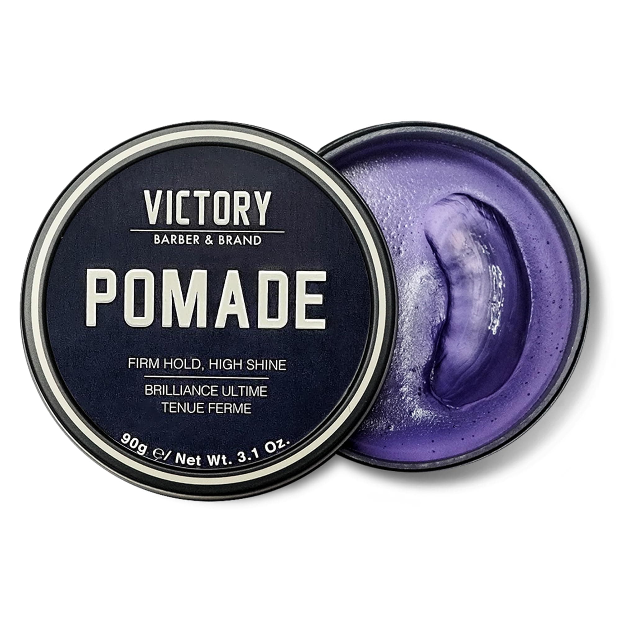 Pomade for Men, 3.1 Ounce, Water Based Pomade for Men, High Shine Hair Wax for Men, Strong Hold Pomade, Made in USA