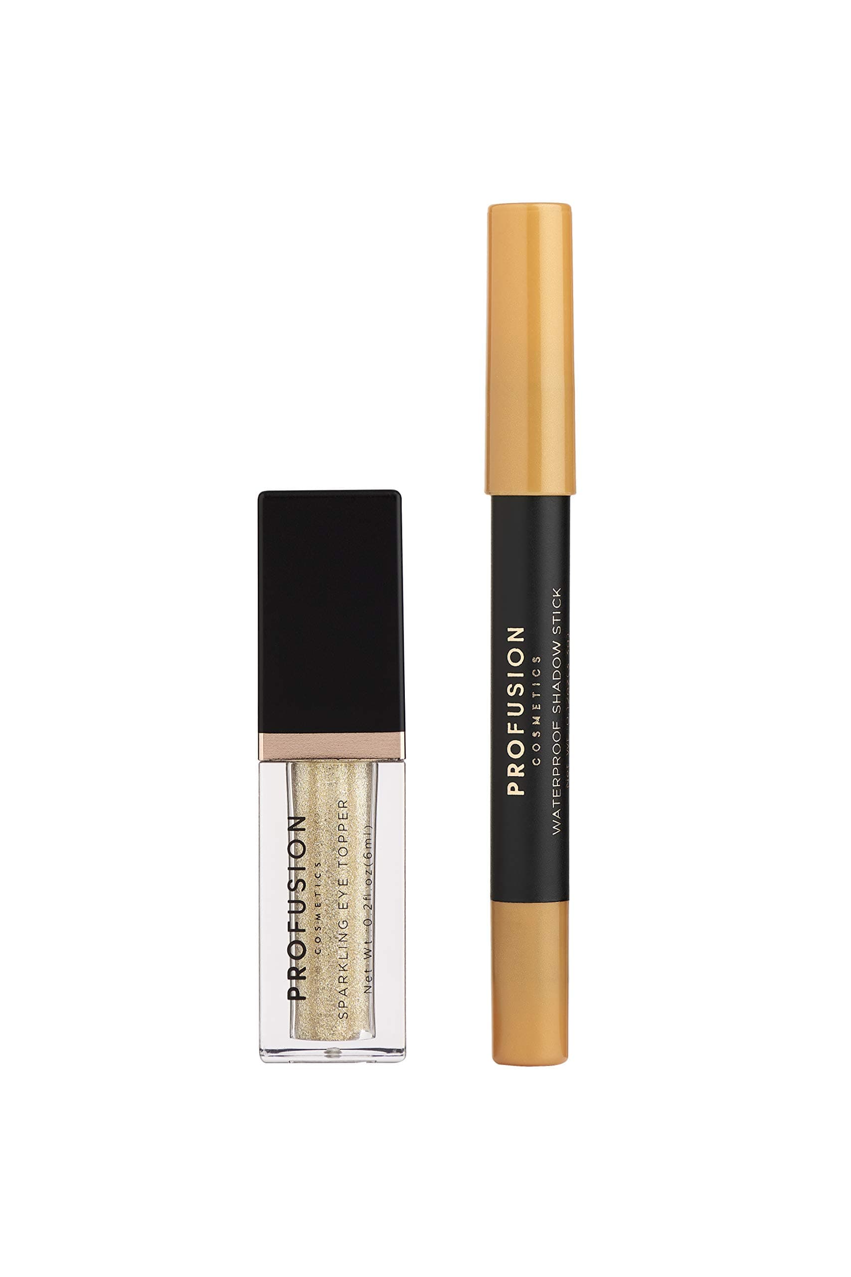 Profusion Cosmetics Eye Sparkler High Shine Glitter Liquid Eyeshadow, Dazzle (Gold)