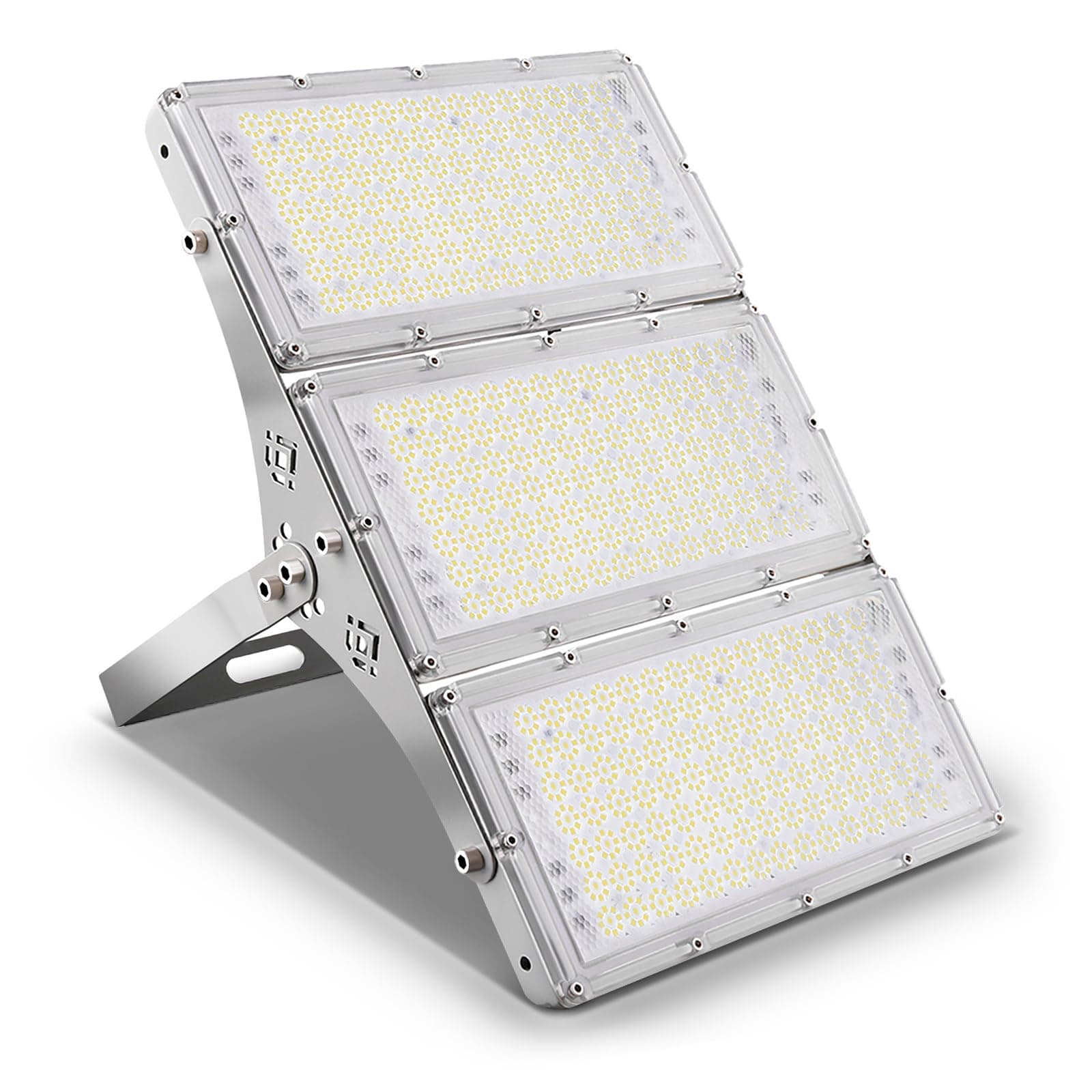 Viugreum 300W LED Flood Light, 24000LM Super Bright Outdoor Work Stadium Lights, 6000K Daylight White, 1500W Halogen Equivalent, IP66 Waterproof Security Floodlight for Garage, Garden, Lawn, Yard