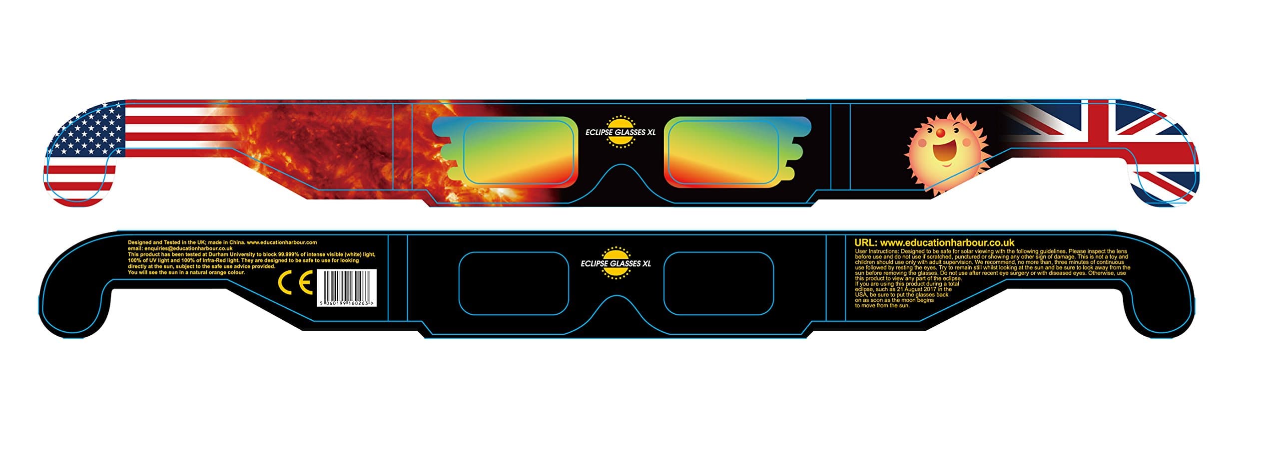 Eclipse ViewerXL CE and ISO Certified pairs Over Spectacles (2 Pairs))