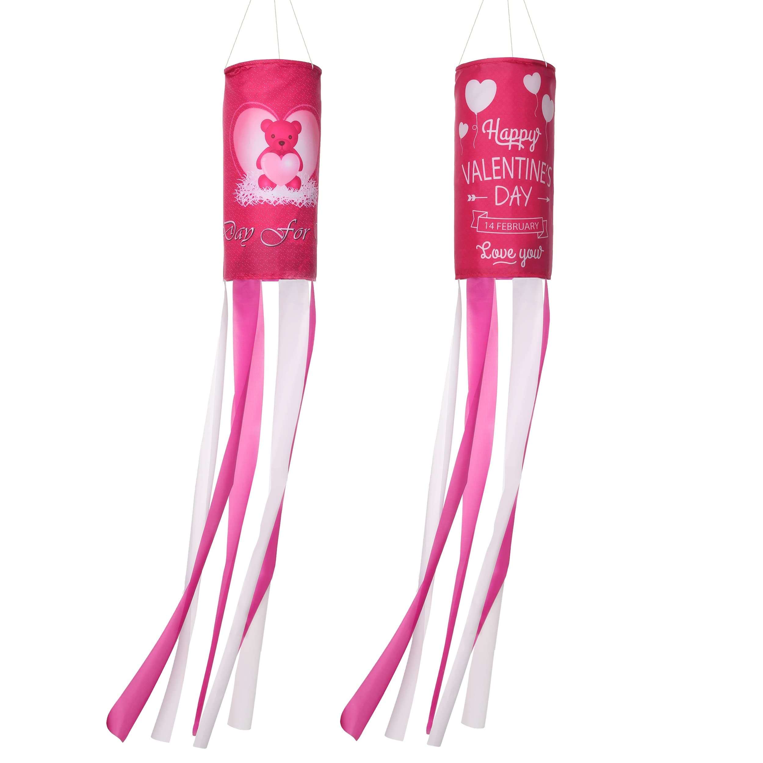 Valentine‘s Day Home Decoration Set - Valentines Decorations Set for Valentine‘s Day Party Office (wind sock)