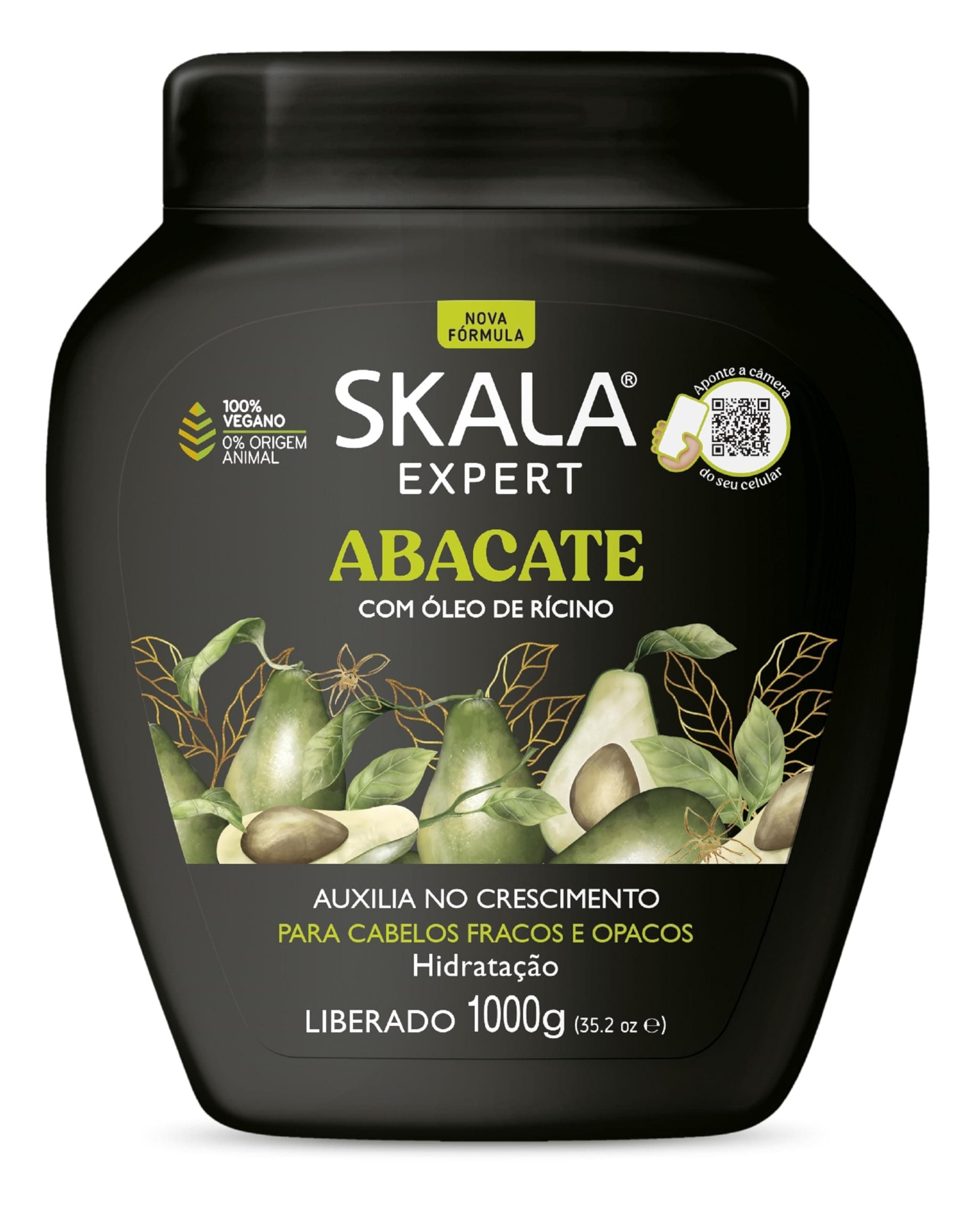 Vitamin Boost for Hair - Vitamin Bomb Avocado Conditioning Cream - Skala - 1000ml - Deeply Nourishing and Strengthening