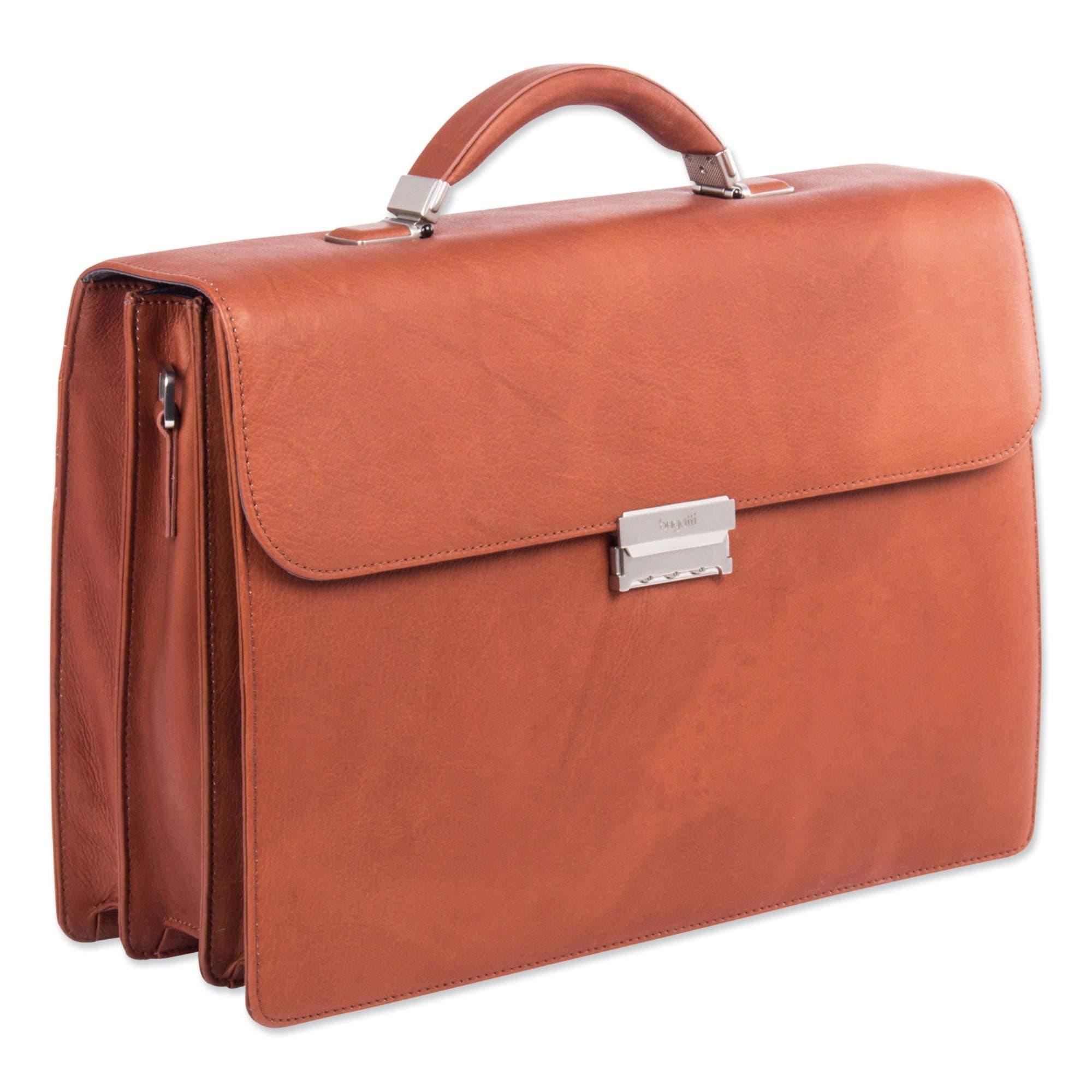 SWISS MOBILITYSwiss Mobility Milestone Briefcase, Fits Devices Up to 15.6", Leather, 5 x 5 x 12, Cognac