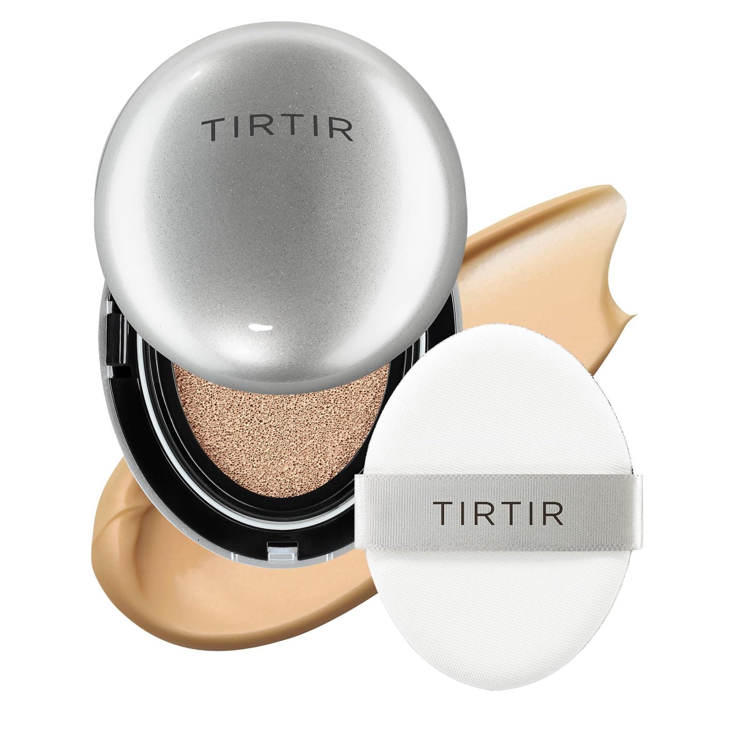 Mask Fit Aura Silver Cushion Foundation | Semi-glow Finish, Natural Coverage, Moisturizing, Lightweight, Korean cushion foundation (#29N Natural Beige, Full Size, 0.63 Fl Oz)