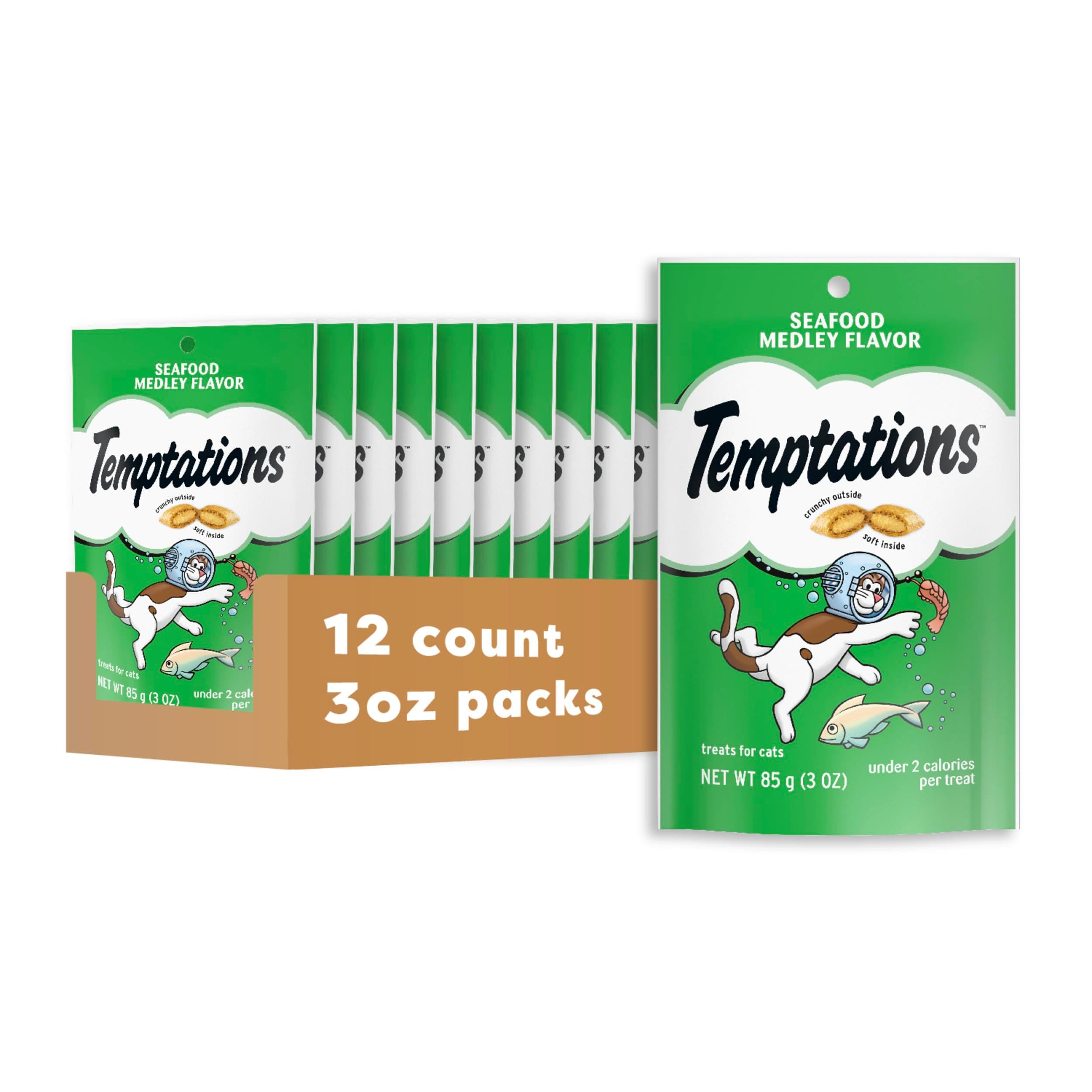 Classic Treats for Cats Seafood Medley Flavor 3 Ounces (Pack of 12)